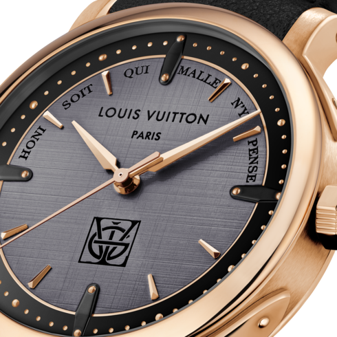Todos os Relógios } Relógio Louis Vuitton Escale, Movimento Automático, 39 mm, Ouro Rosa | Louis Vuitton ® (Zoom no Produto)