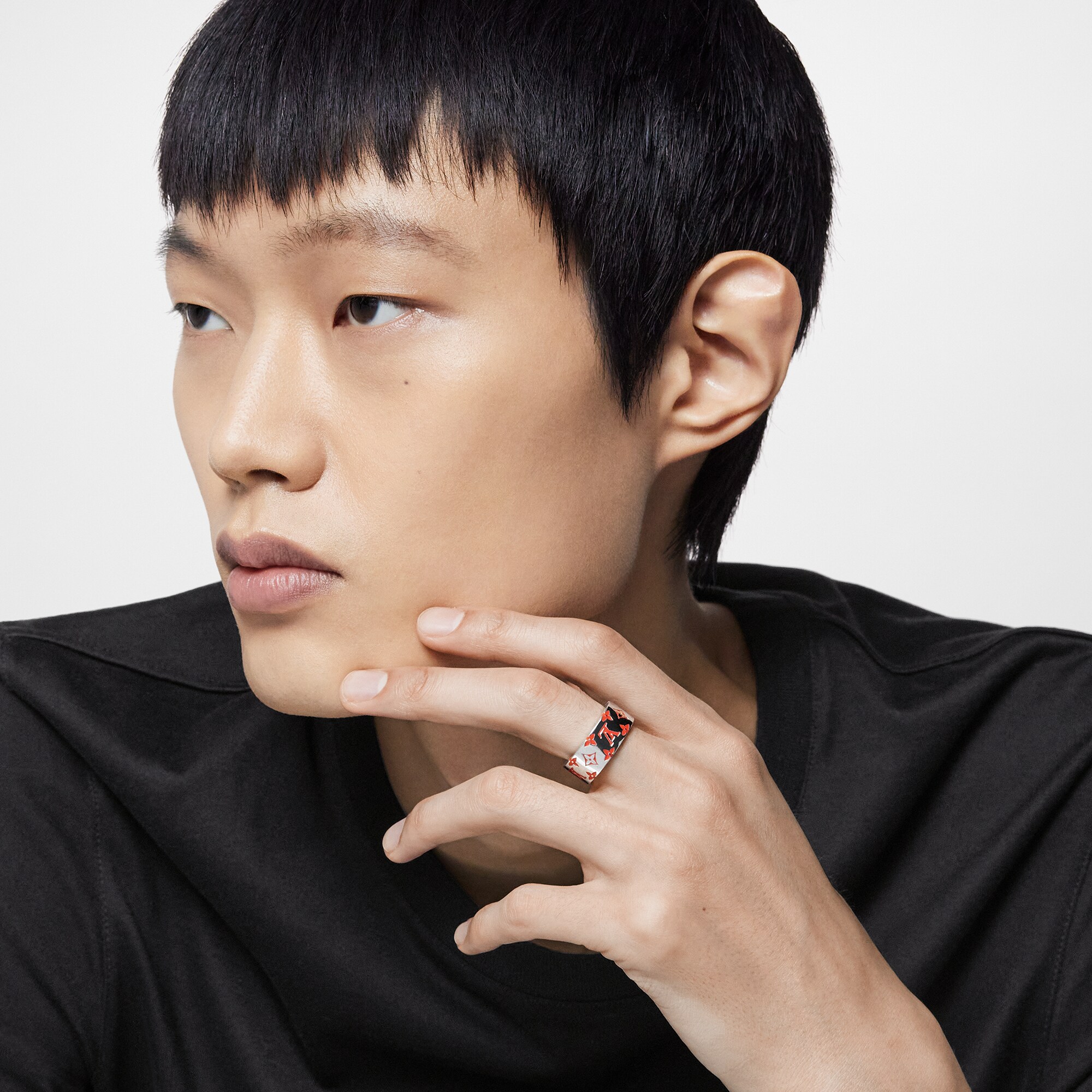 S00 Fashion Jewelry Aneis Anel LV Mosaic | Louis Vuitton ® (Zoom no Produto)