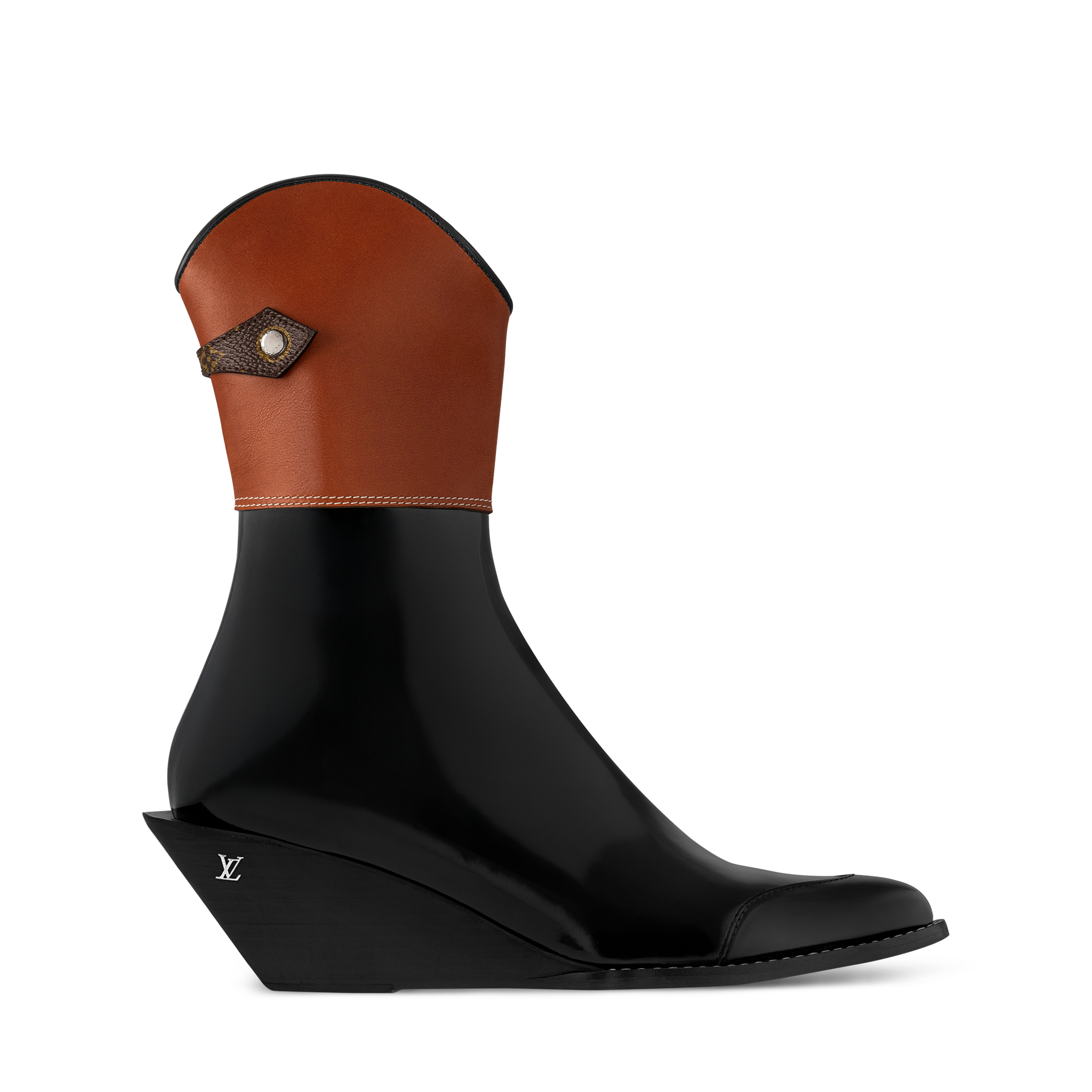  Sapatos Botas Ankle Boot Anabela Edge | Louis Vuitton ® (Zoom no Produto)