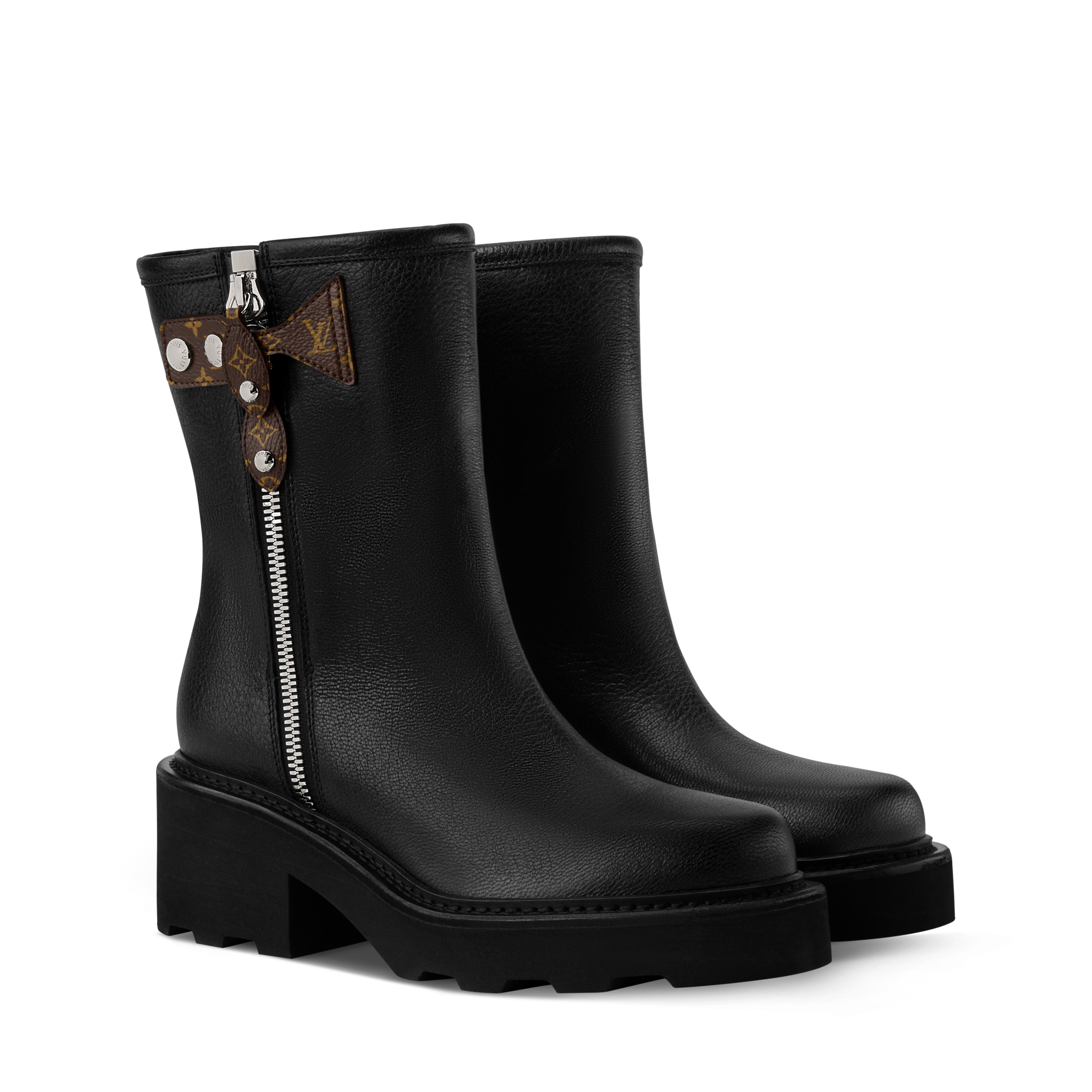  Sapatos Botas Ankle Boot LV Beaubourg | Louis Vuitton ® (Zoom no Produto)