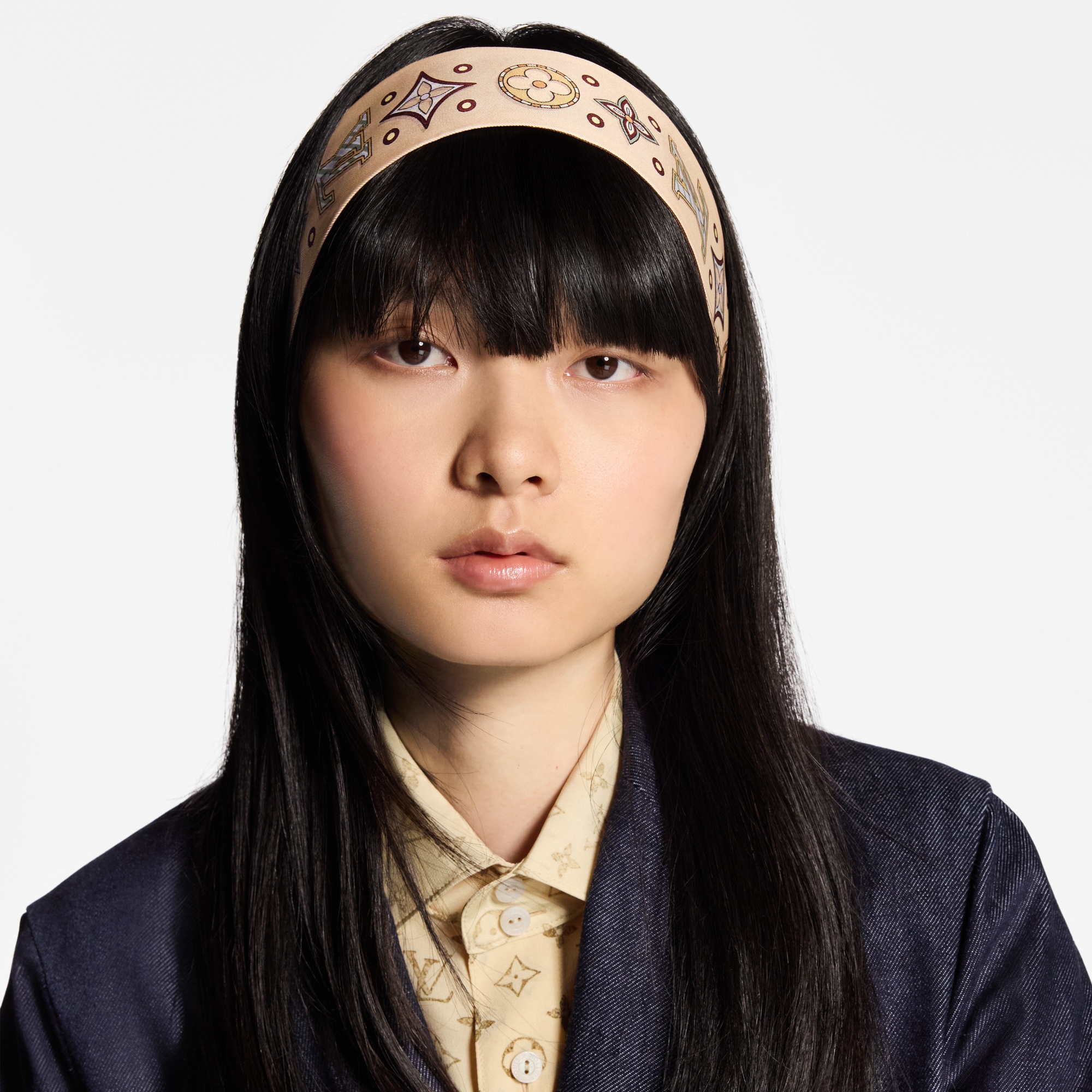 S00 Acessórios Lenços de Seda e Bandeaus Bandeau From The Cloud BB | Louis Vuitton ® (Zoom no Produto)