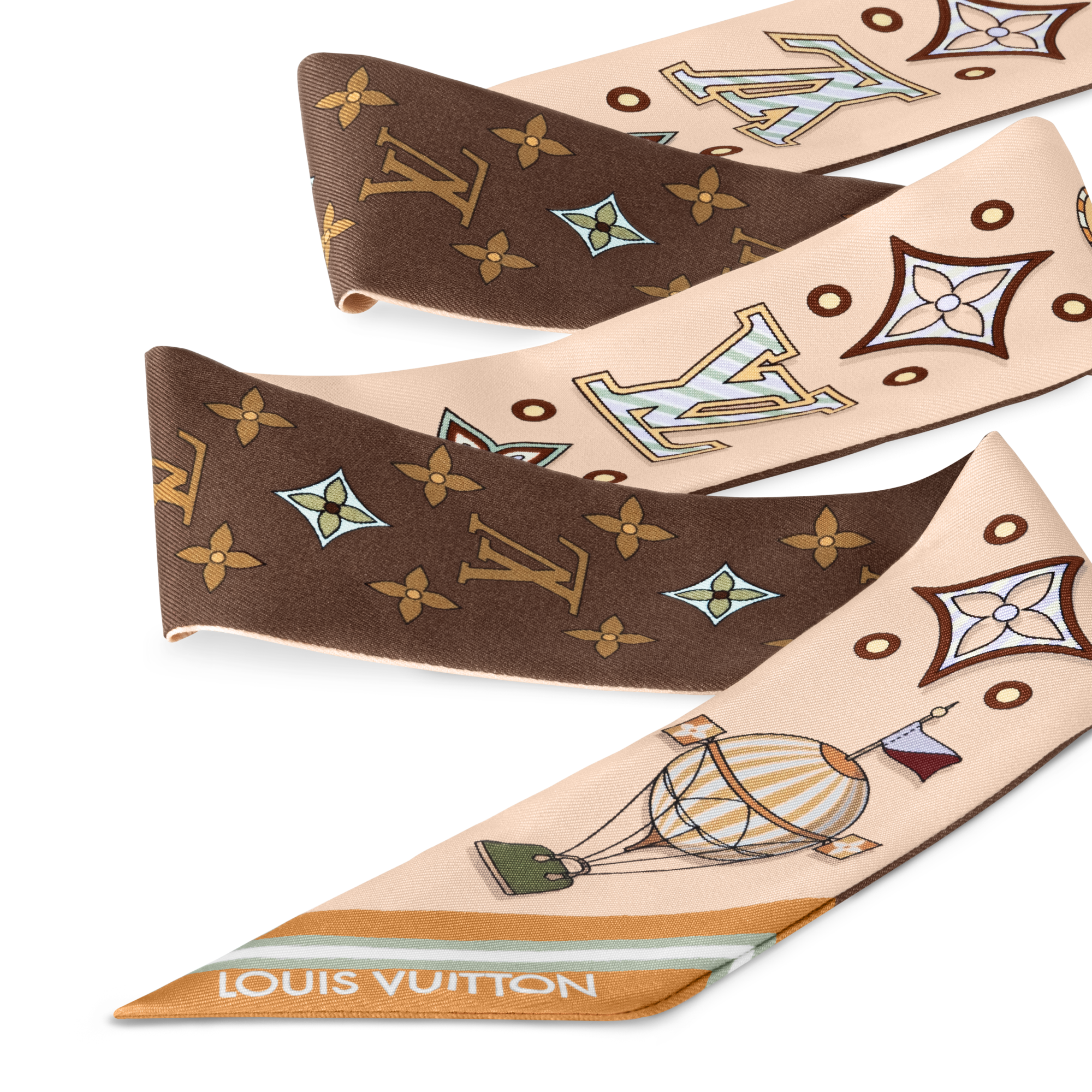 S00 Acessórios Lenços de Seda e Bandeaus Bandeau From The Cloud BB | Louis Vuitton ® (Zoom no Produto)