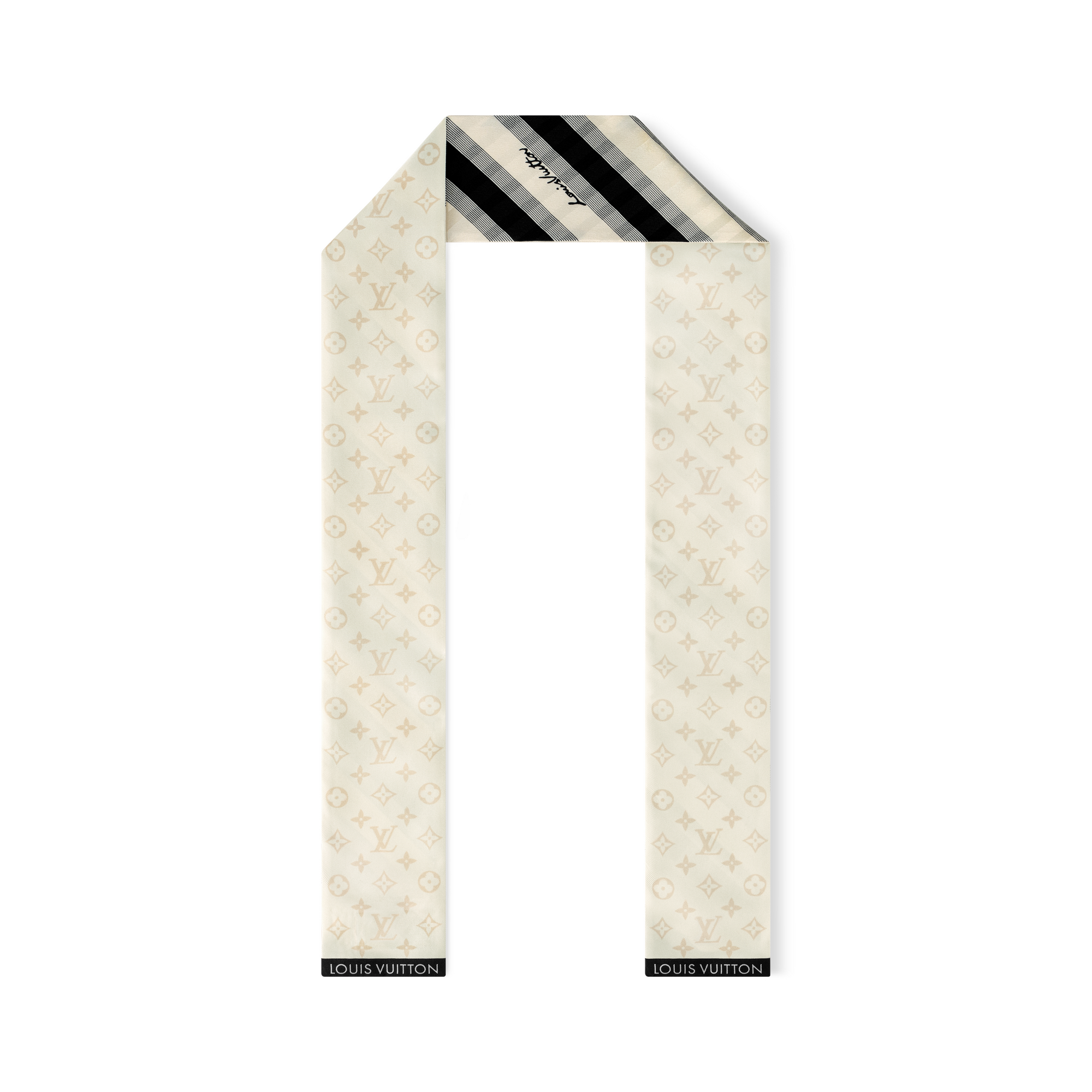 S00 Acessórios Lenços de Seda e Bandeaus Bandeau Listrado em Jacquard | Louis Vuitton ® (Zoom no Produto)