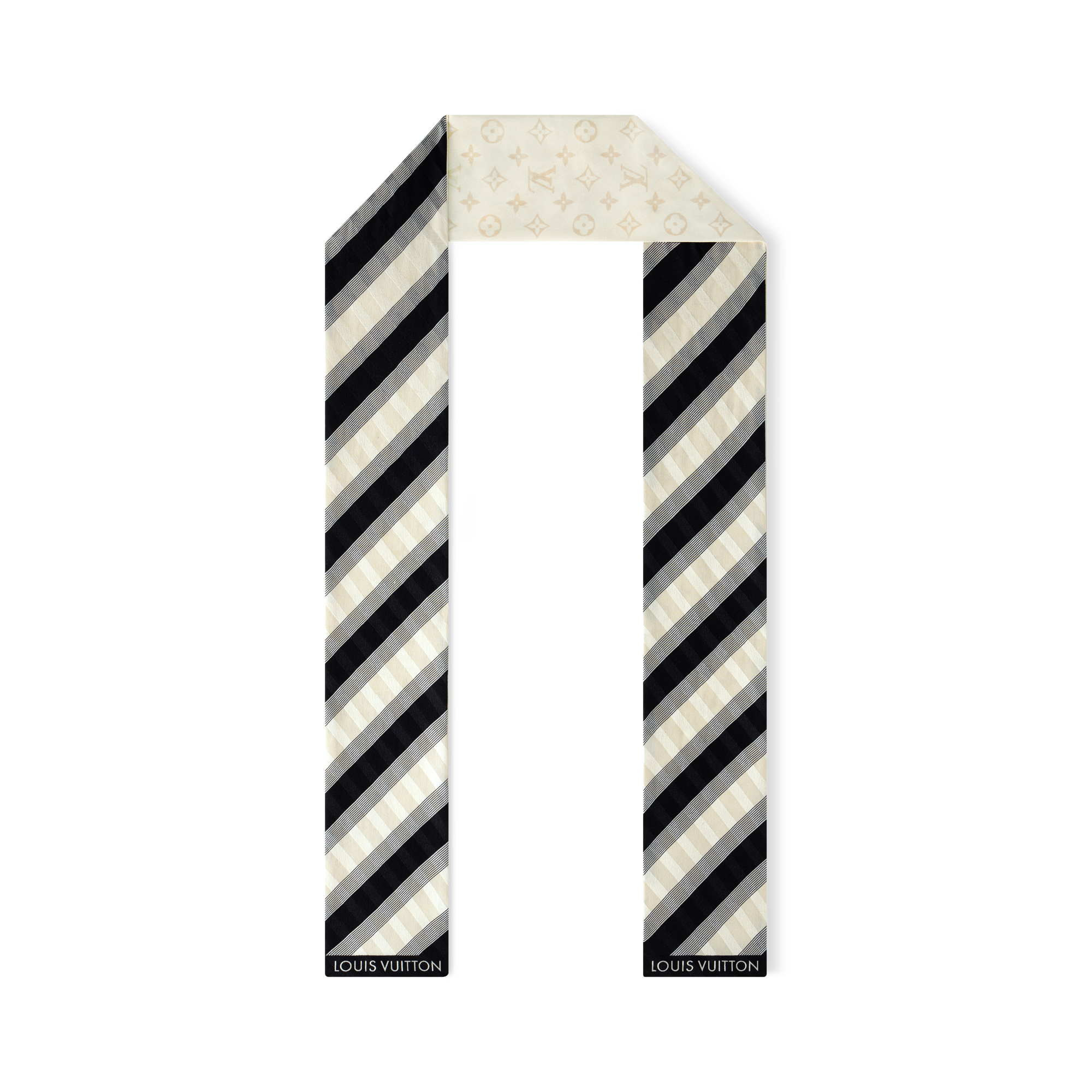 S00 Acessórios Lenços de Seda e Bandeaus Bandeau Listrado em Jacquard | Louis Vuitton ® (Zoom no Produto)