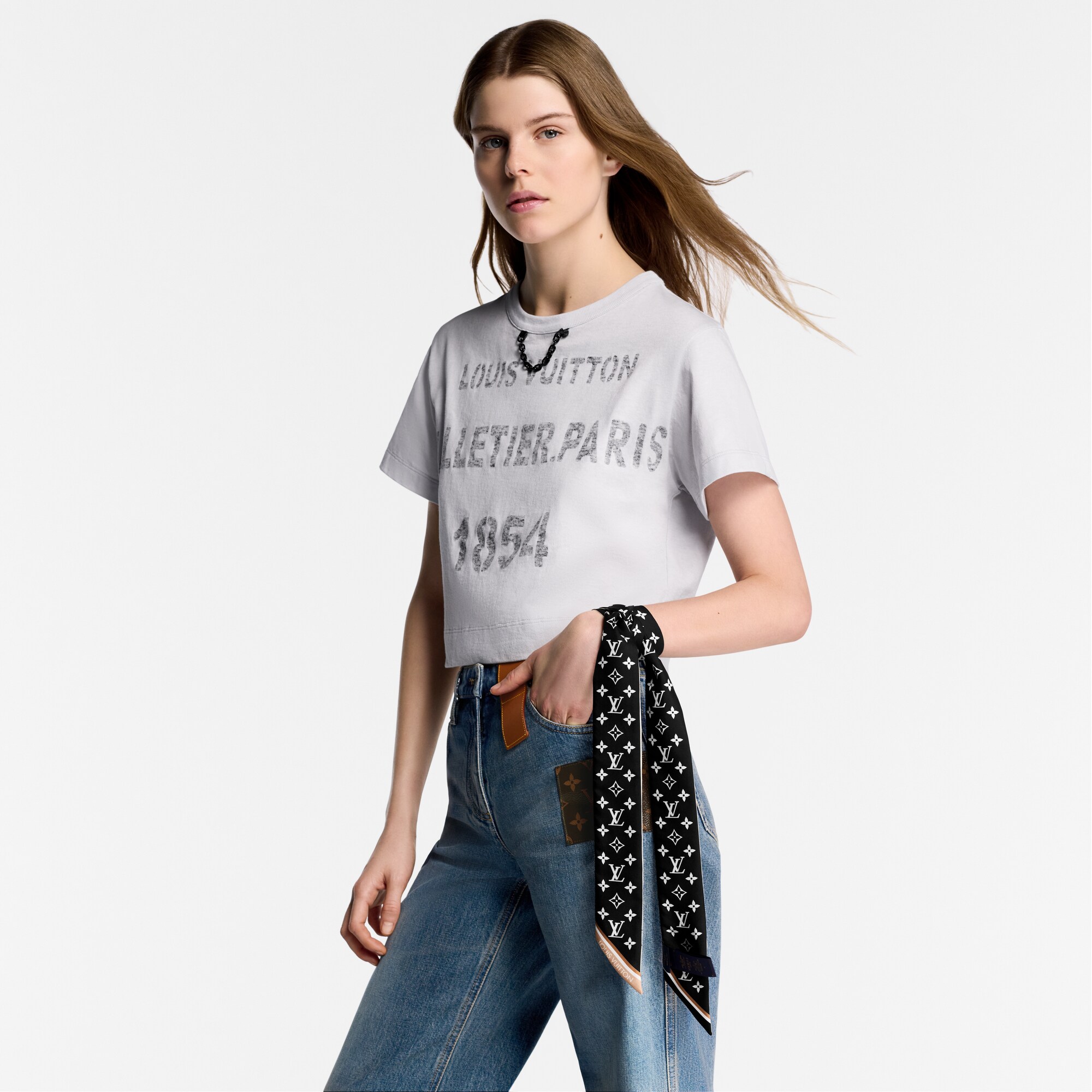 S00 Acessórios Lenços de Seda e Bandeaus Bandeau LV Bow BB | Louis Vuitton ® (Zoom no Produto)