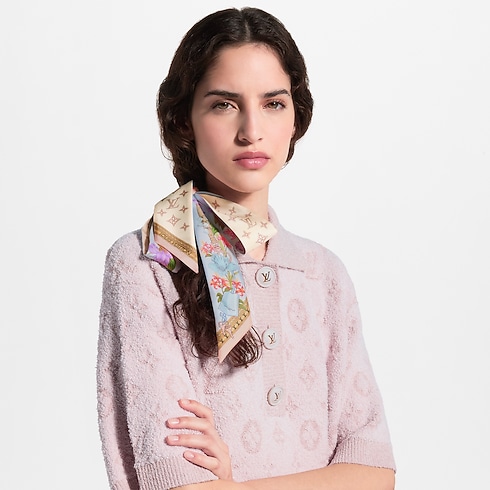 Bandeau LV En Fleurs BB – Vista No Corpo (Detalhe)