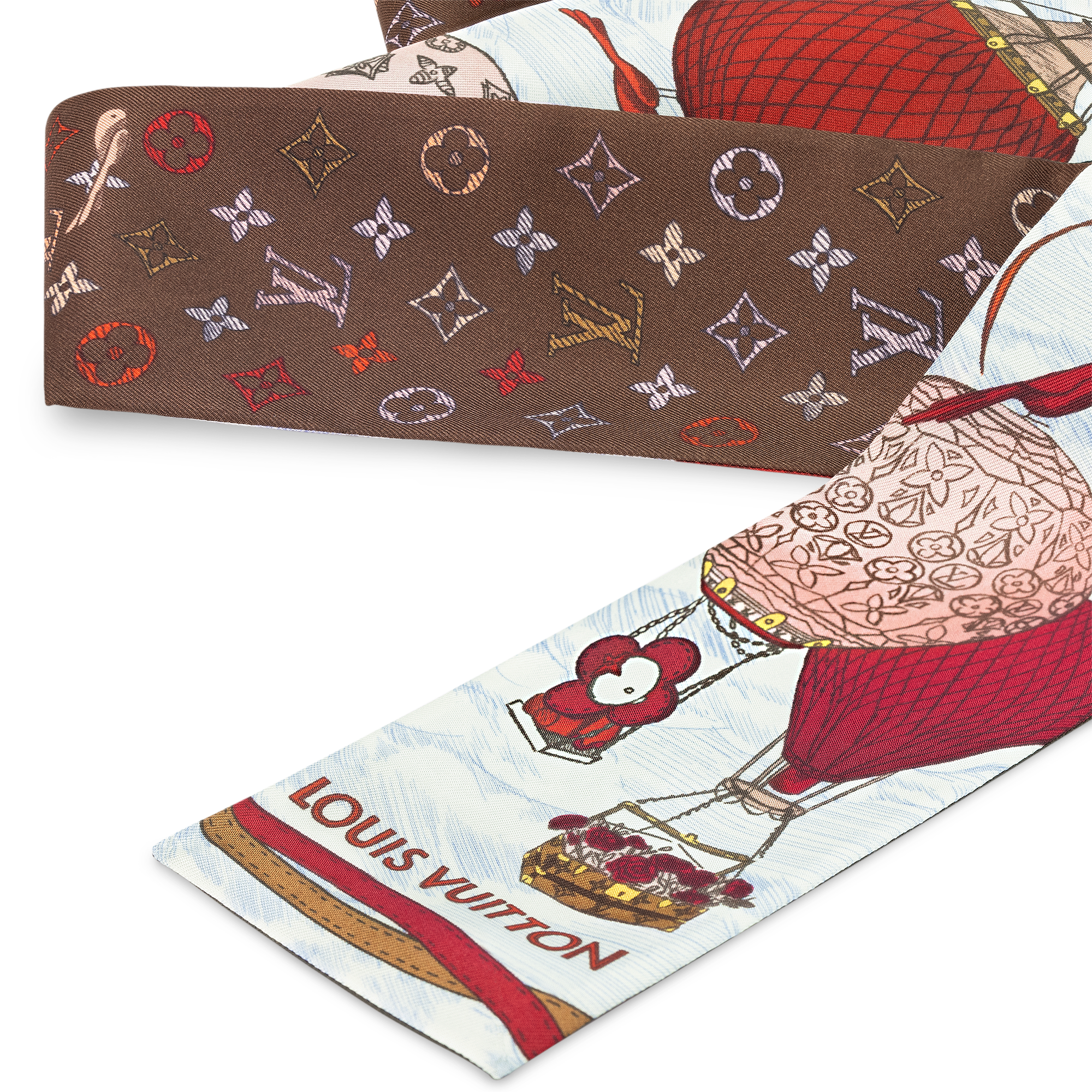 S00 Acessórios Lenços de Seda e Bandeaus Bandeau Up and Away | Louis Vuitton ® (Zoom no Produto)