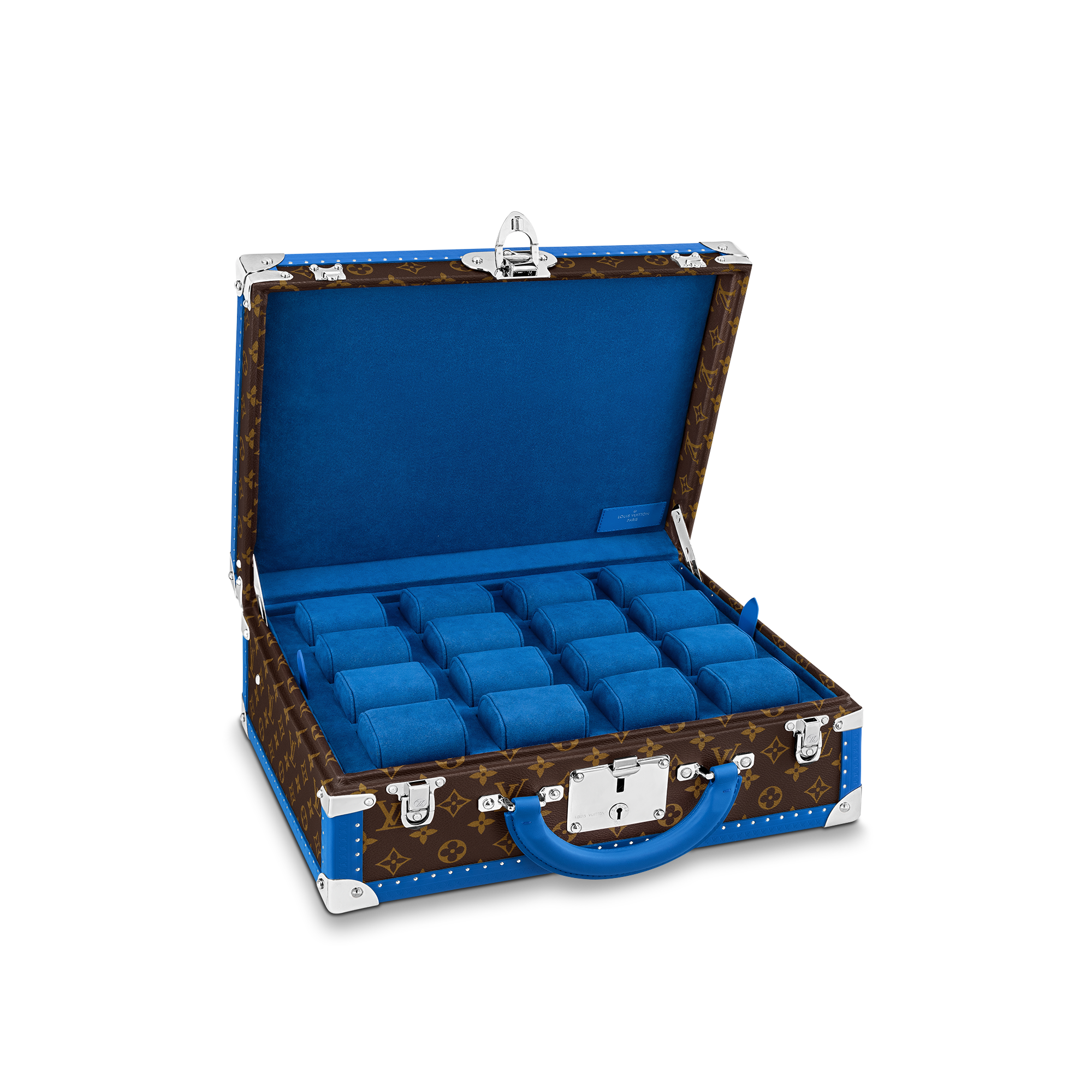 Monogram Macassar Baús e Caixas Baús e Malas Baú Cotteville 16 Montres Macassar Bleu | Louis Vuitton ® (Zoom no Produto)