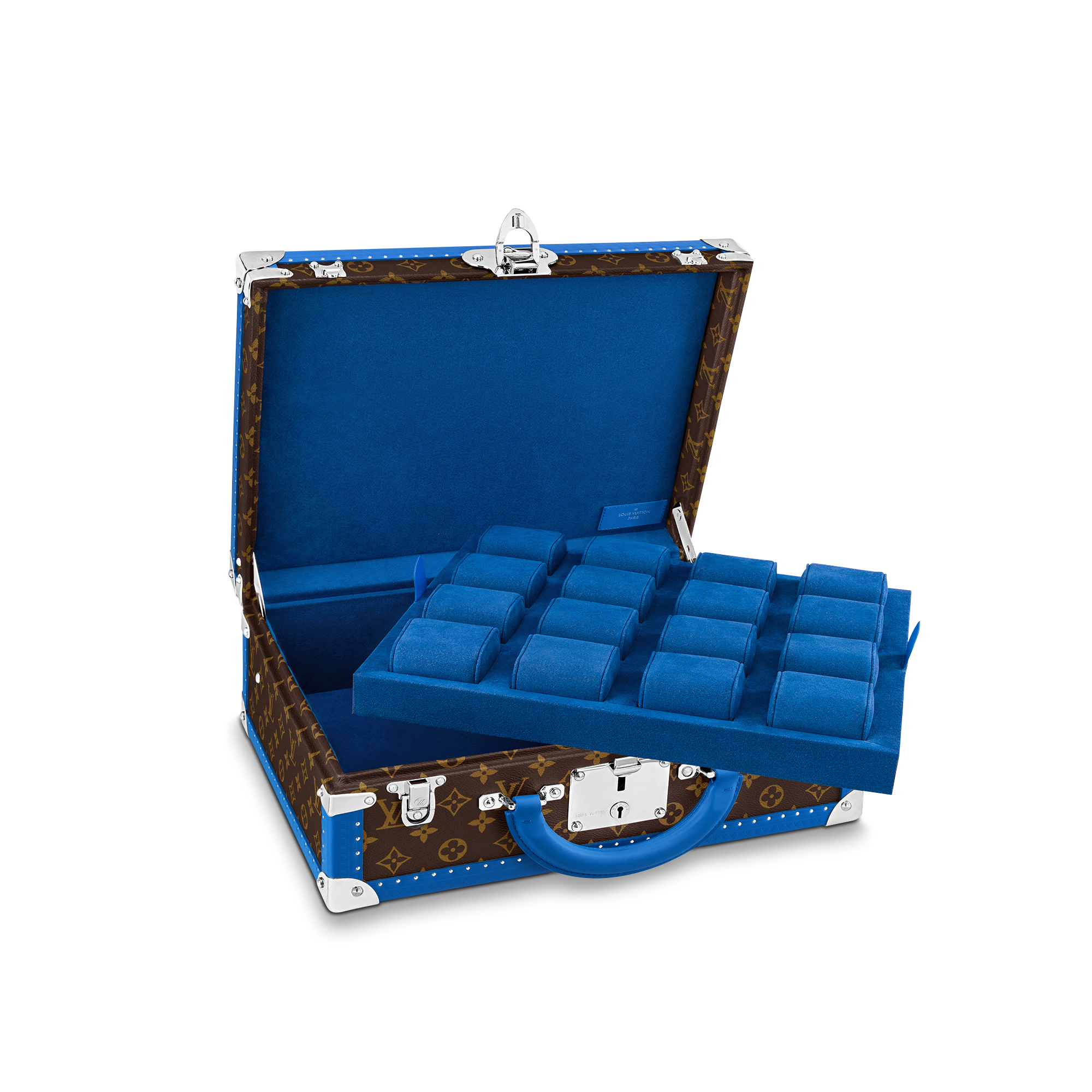 Monogram Macassar Baús e Caixas Baús e Malas Baú Cotteville 16 Montres Macassar Bleu | Louis Vuitton ® (Zoom no Produto)