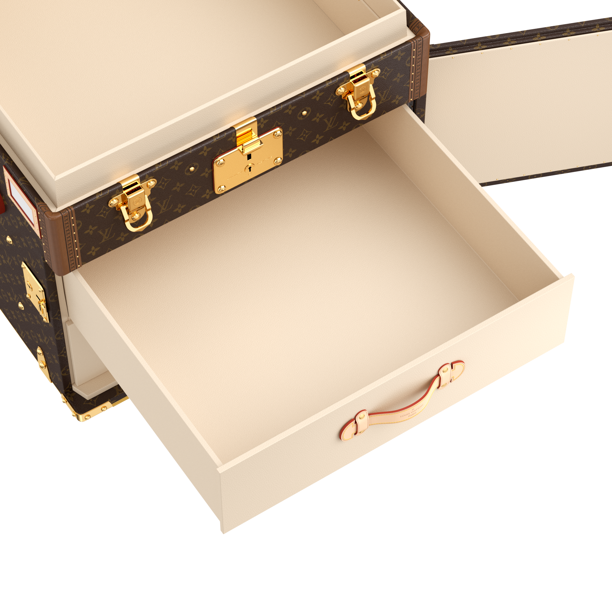 Monogram Baús e Caixas Baús e Malas Baú Courrier Lozine Carré Droite | Louis Vuitton ® (Zoom no Produto)