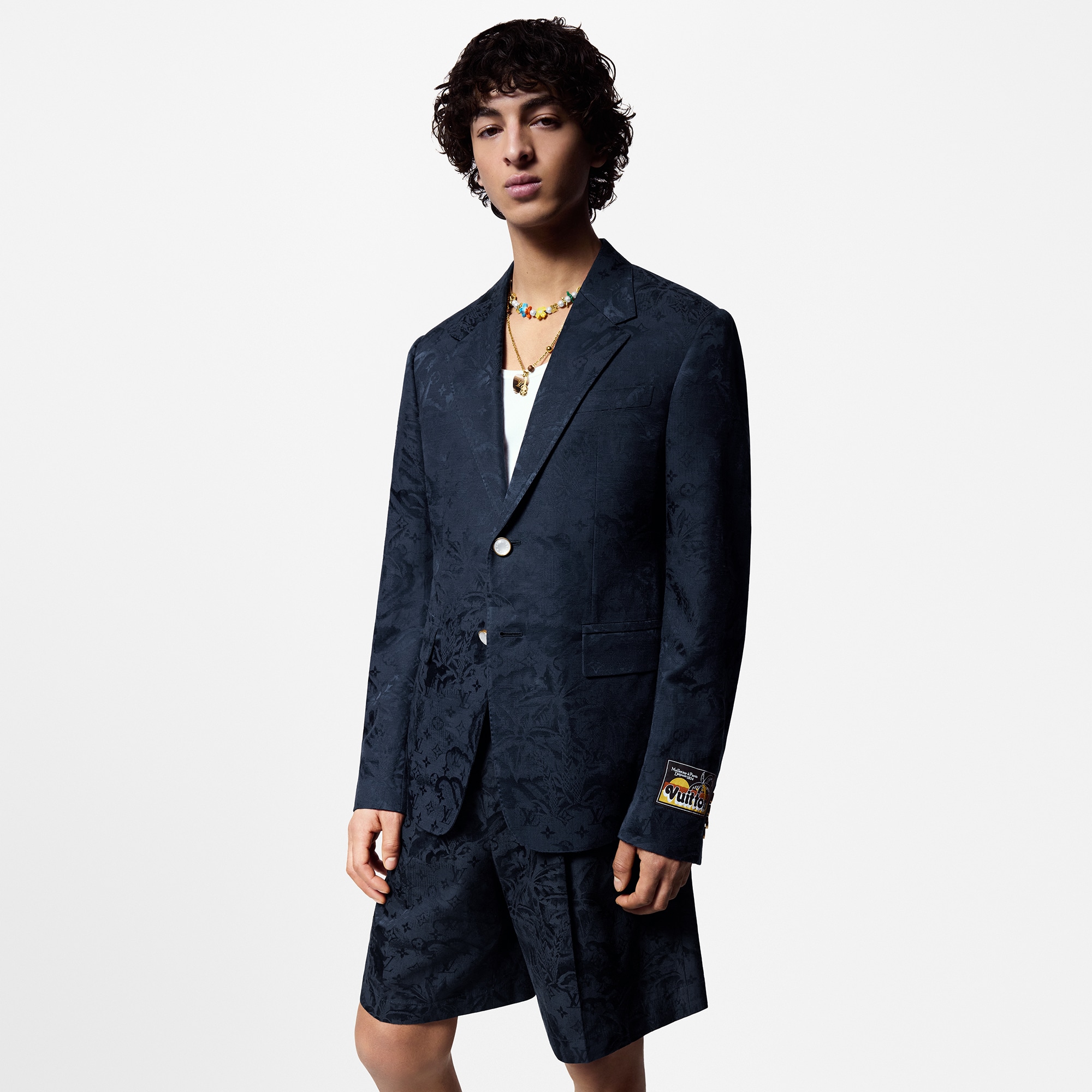  Discontinued Product Obs 12 Blazer Pont Neuf em Mescla de Algodão com Monogram | Louis Vuitton ® (Zoom no Produto)