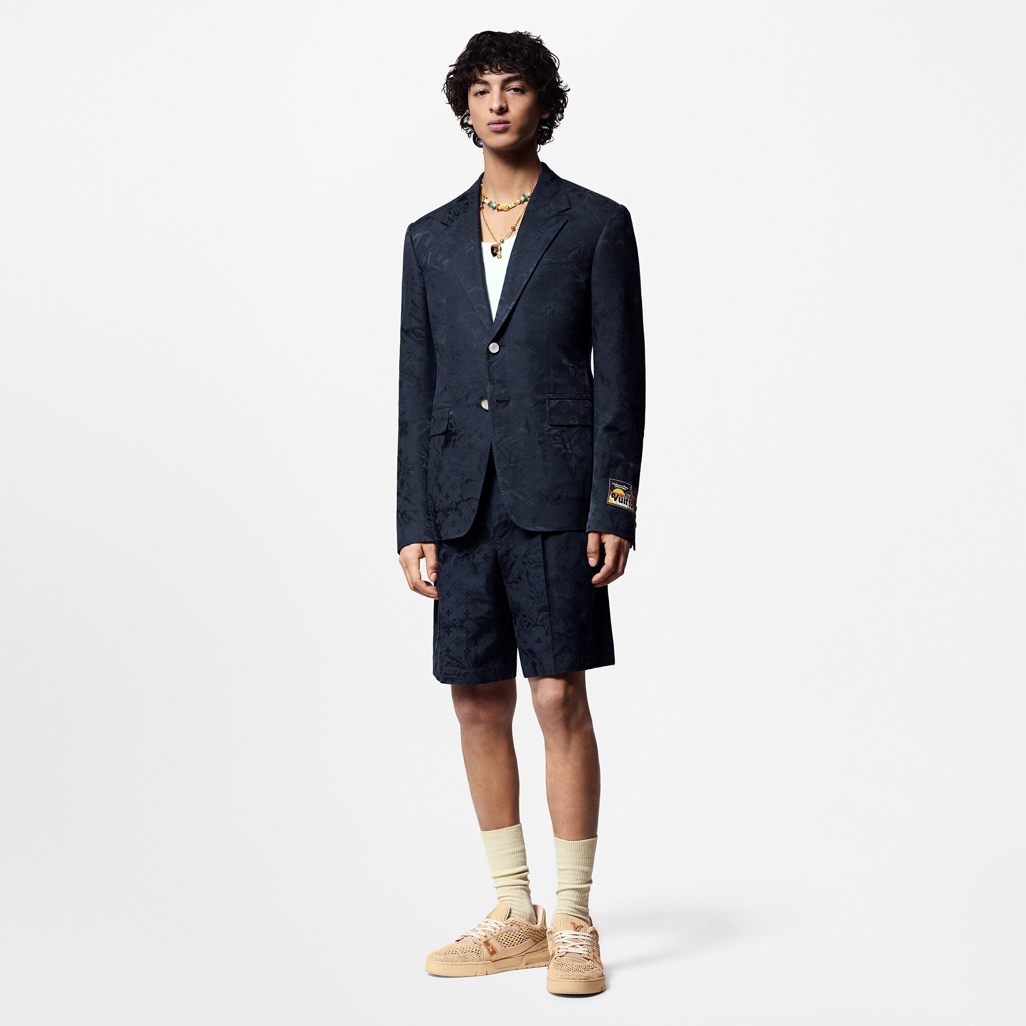  Discontinued Product Obs 12 Blazer Pont Neuf em Mescla de Algodão com Monogram | Louis Vuitton ® (Zoom no Produto)