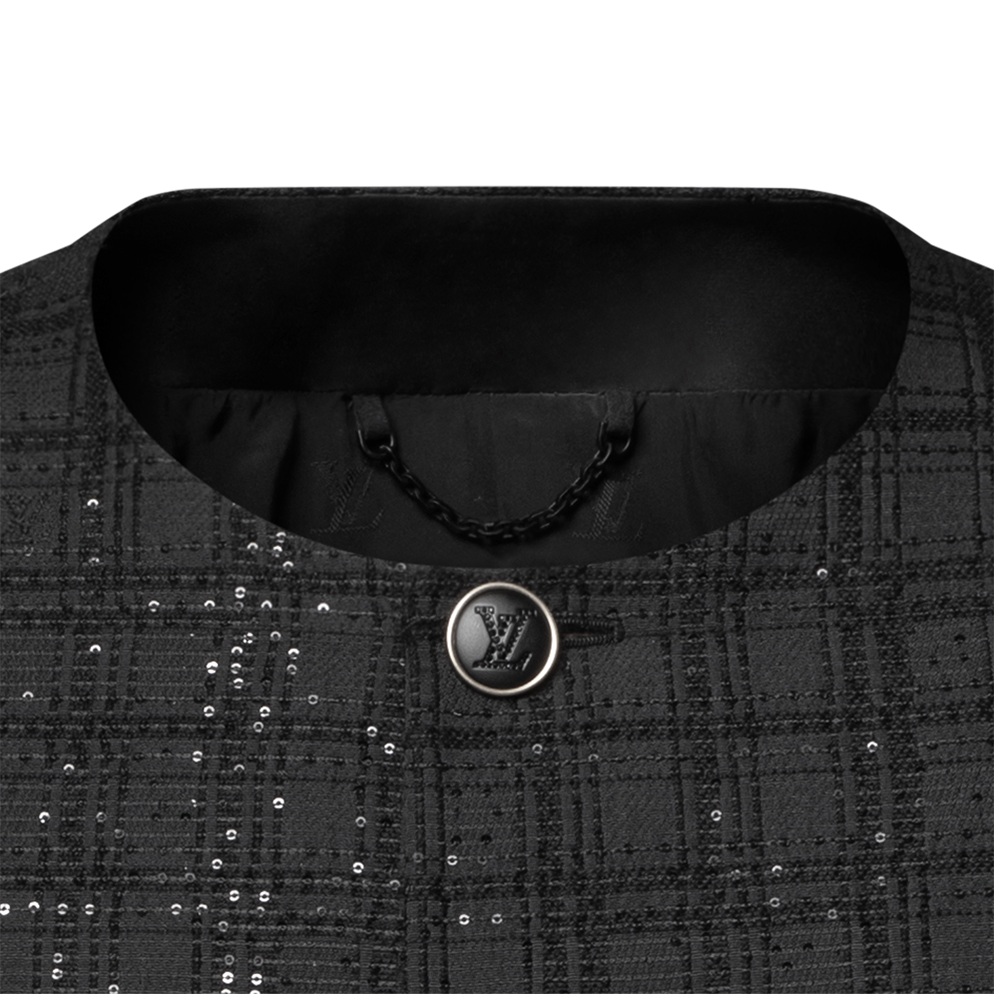  Ready-to-Wear Blazers e Jaquetas Blazer sem Gola Bordado em Paetês | Louis Vuitton ® (Zoom no Produto)