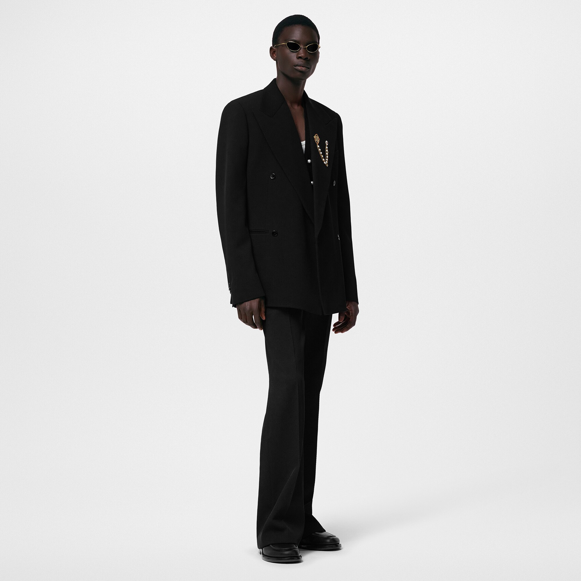  Discontinued Product Obs 12 Blazer Trespassado de Alfaiataria em Lã | Louis Vuitton ® (Zoom no Produto)