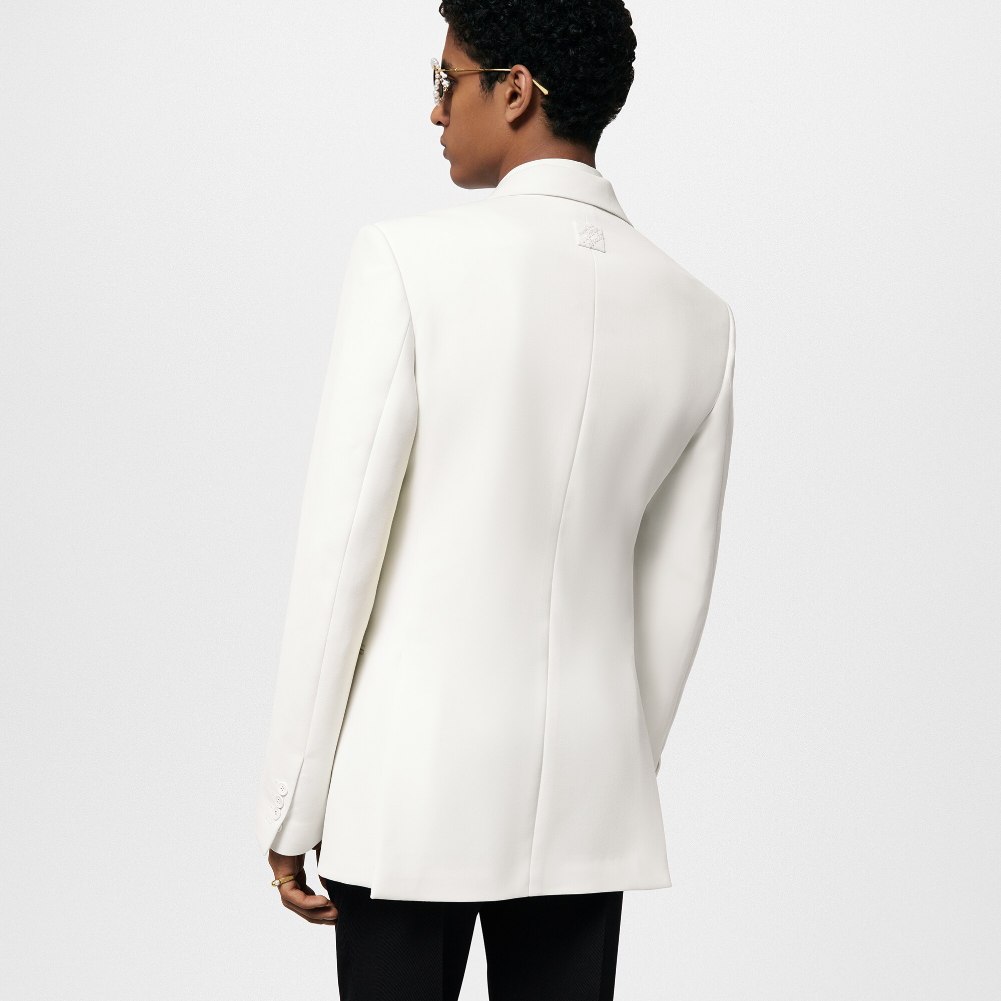  Discontinued Product Obs 12 Blazer Trespassado de Alfaiataria em Lã Tecnológica | Louis Vuitton ® (Zoom no Produto)