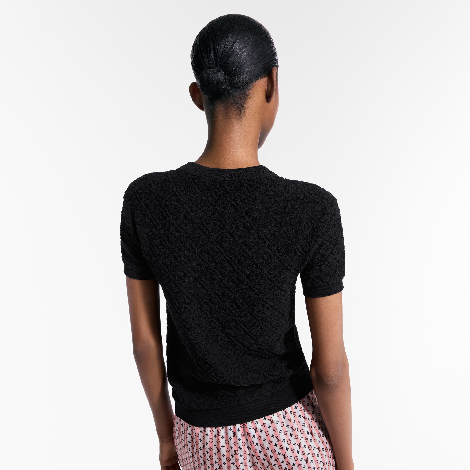  Ready-to-Wear Blusas Blusa Atoalhada com Flores do Monogram | Louis Vuitton ® (Zoom no Produto)