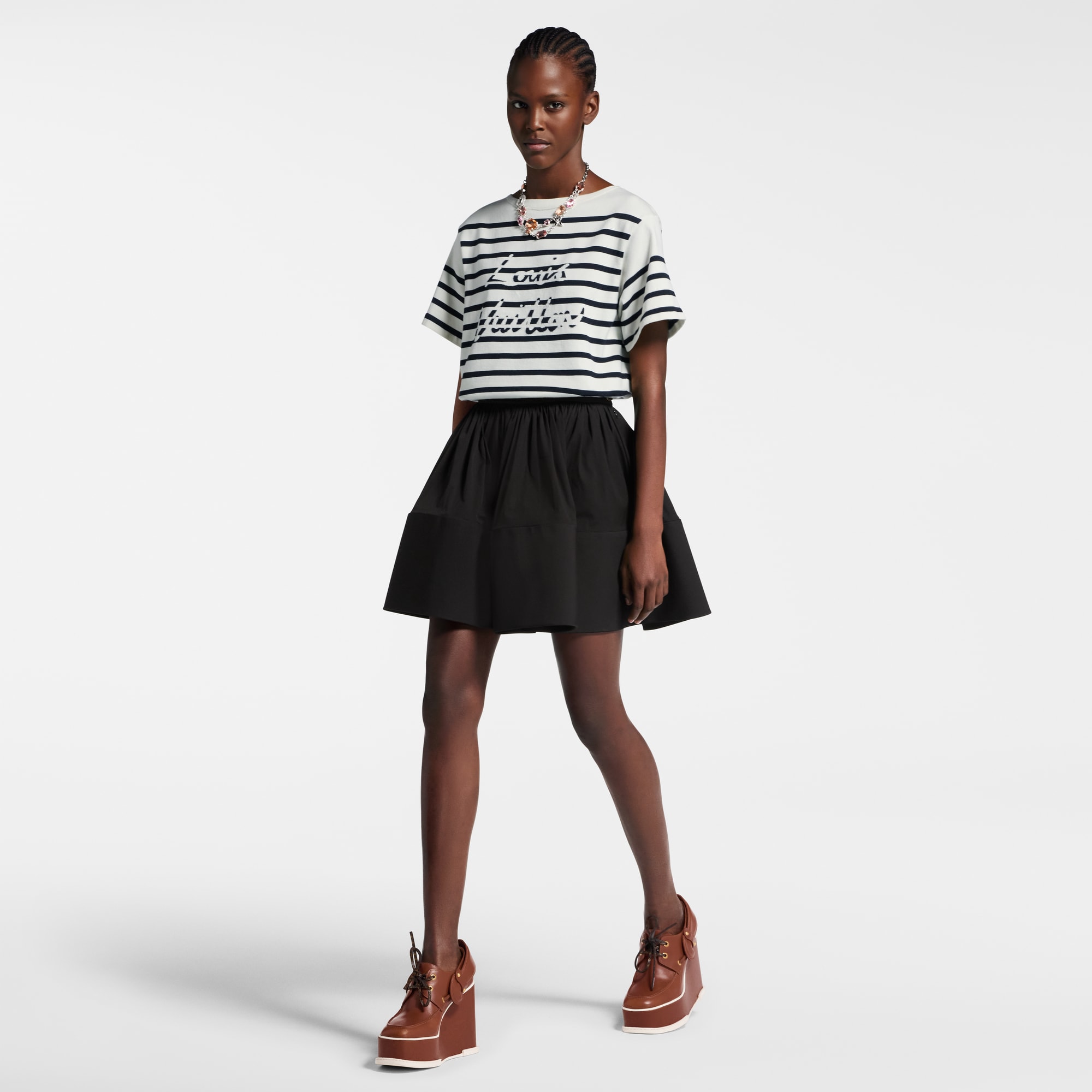  Ready-to-Wear Blusas Blusa de Malha Listrada com Assinatura | Louis Vuitton ® (Zoom no Produto)