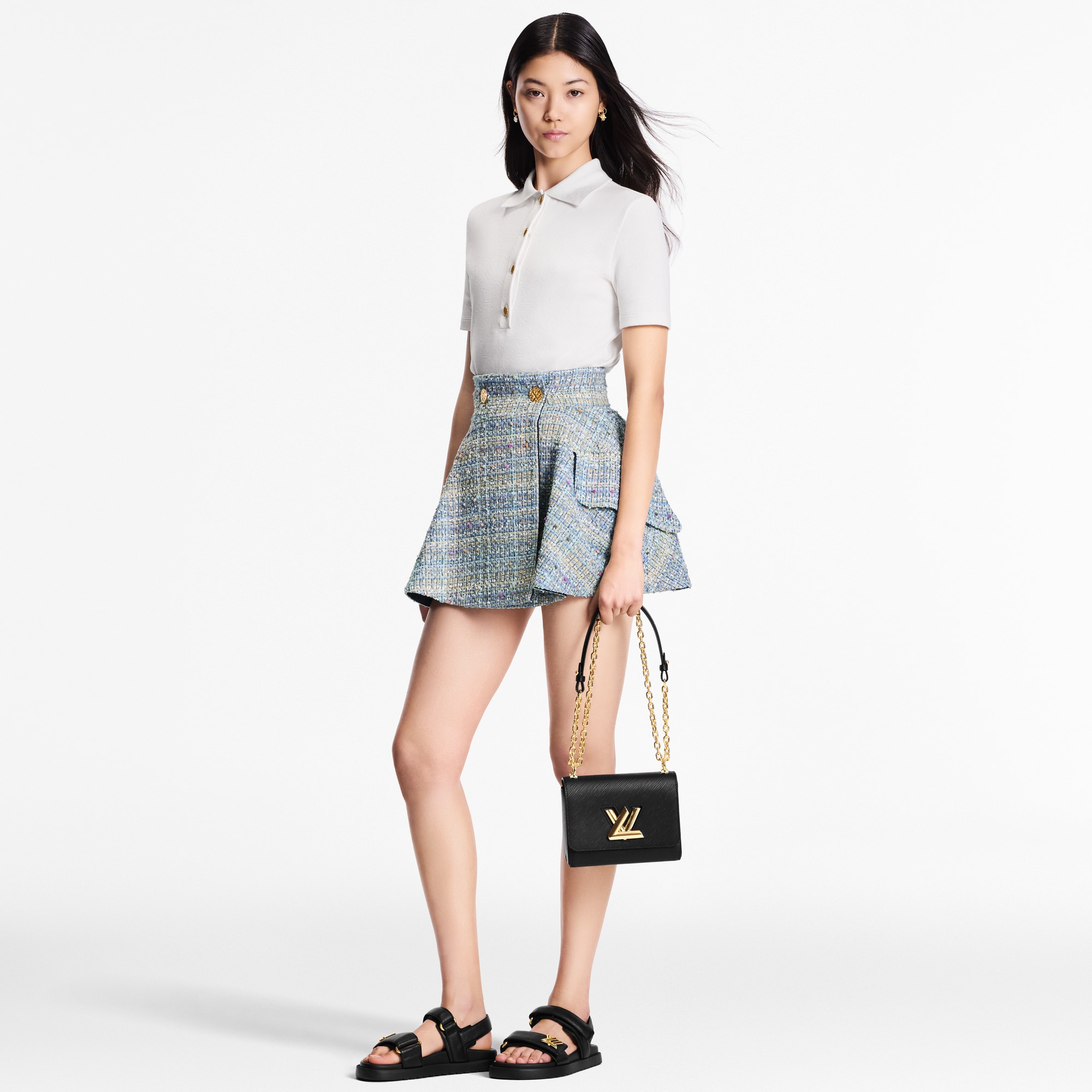  Ready-to-Wear Blusas Blusa Polo em Piquet de Algodão com Monogram | Louis Vuitton ® (Zoom no Produto)