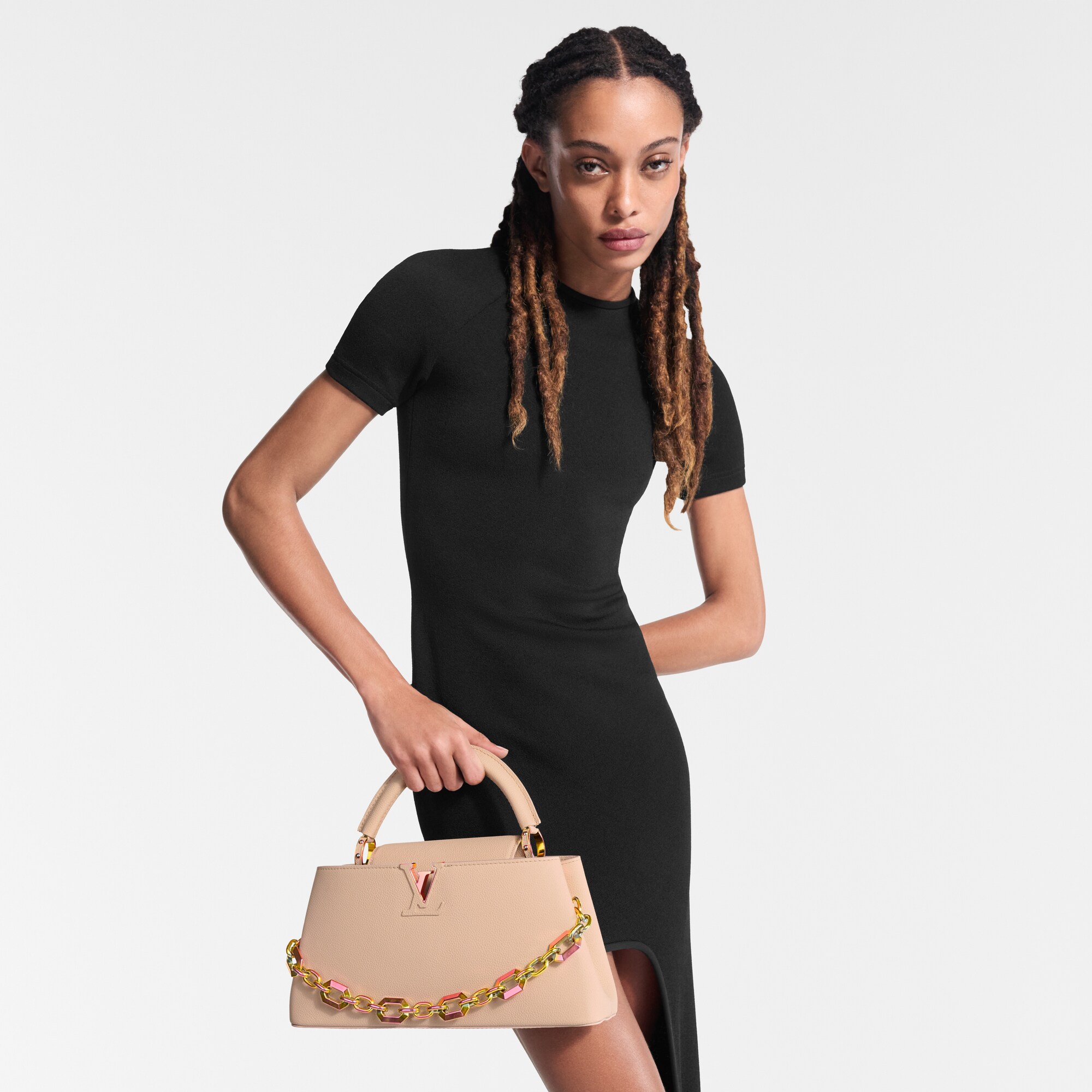 Capucines Bolsas Capucines Bolsa Capucines East-West MM | Louis Vuitton ® (Zoom no Produto)