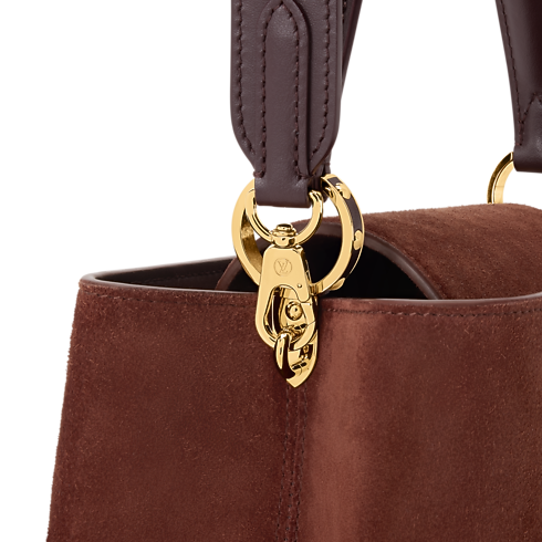 Bolsa Capucines MM Souple – Vista Detalhada