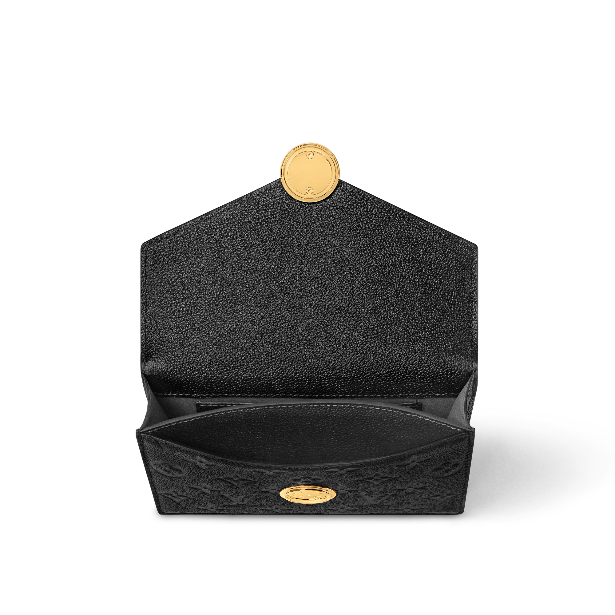 Couro Monogram Empreinte Carteiras Carteiras com Corrente & Micro Bolsas Bolsa-carteira Rosy | Louis Vuitton ® (Zoom no Produto)