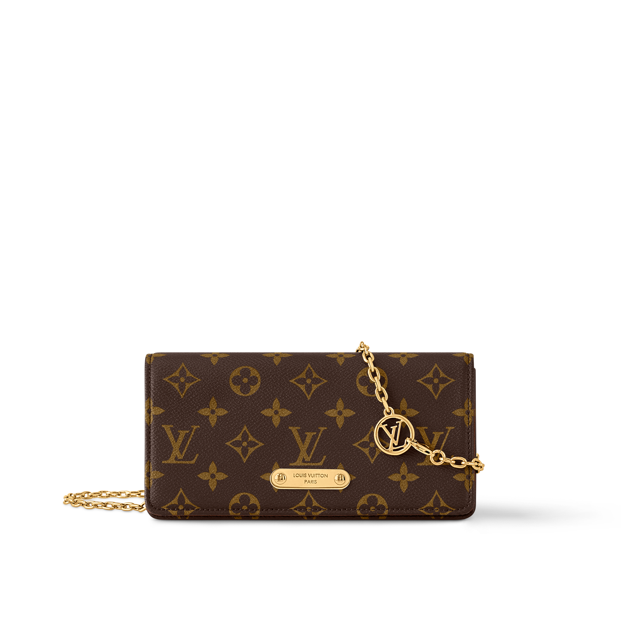Monogram Carteiras Carteiras com Corrente & Micro Bolsas Bolsa-carteira Wallet On Chain Lily | Louis Vuitton ® (Zoom no Produto)