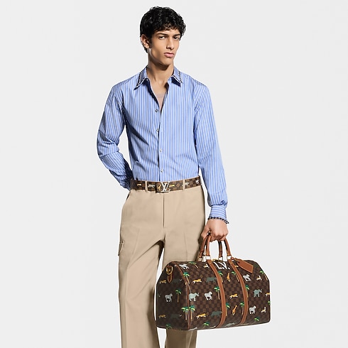 Outros Damier Bolsas Masculinas Ícones LV Bolsa de Viagem Keepall 50 | Louis Vuitton ® (Zoom no Produto)