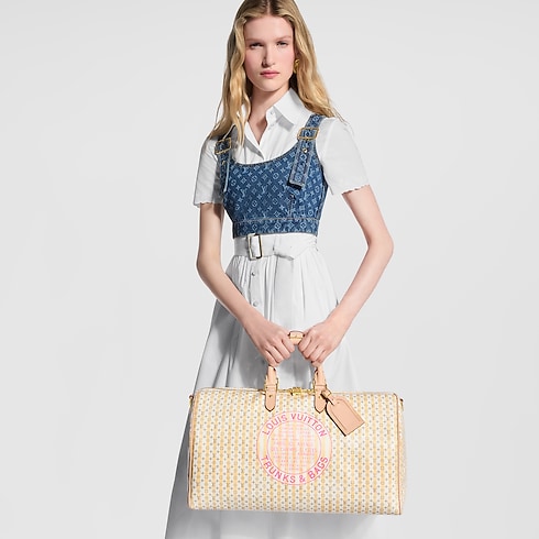 Outros Canvas Monogram Travel Bags and Rolling Luggage Travel Bags Bolsa de Viagem Keepall Bandoulière 45 | Louis Vuitton ® (Zoom no Produto)
