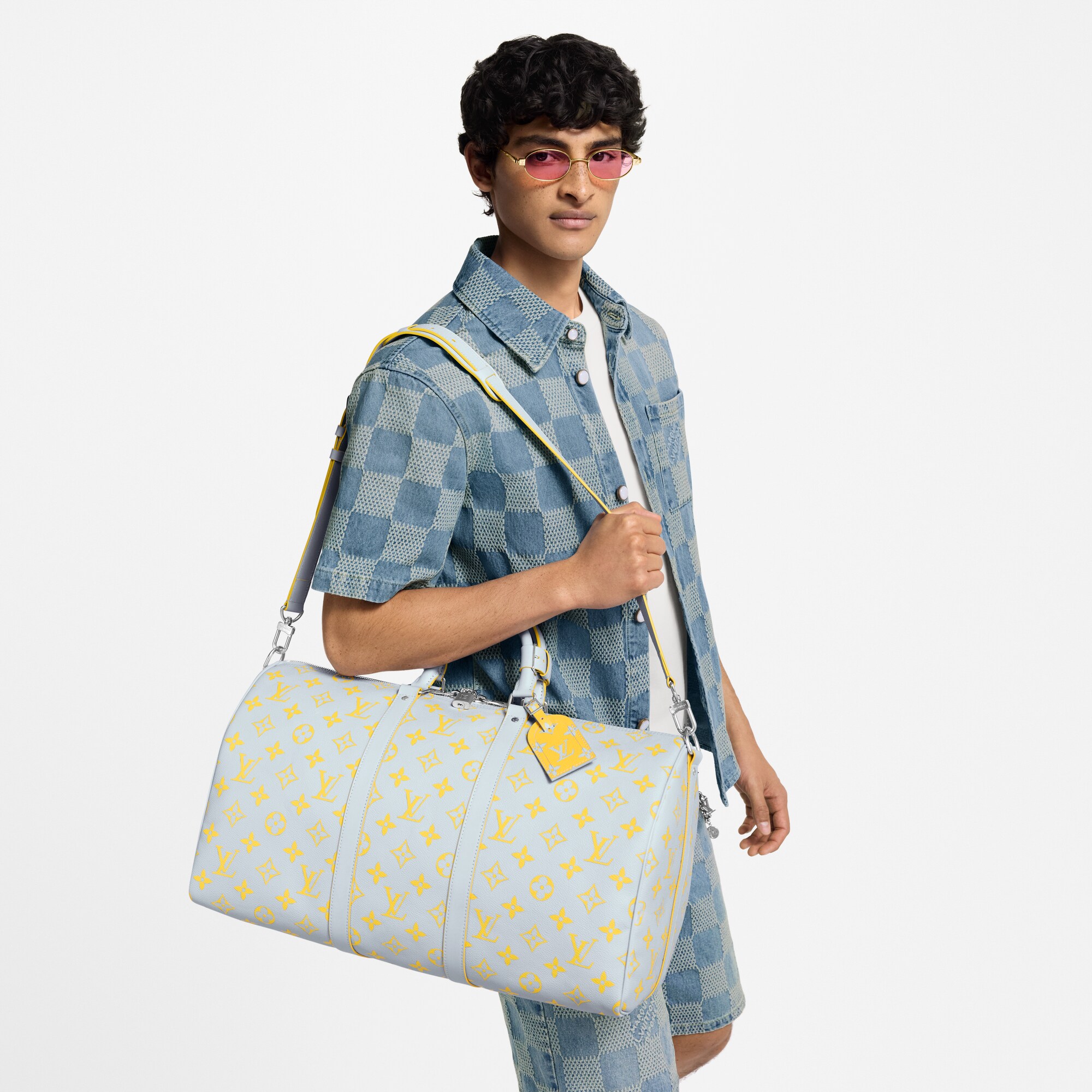 Outros Monogram Bolsas Masculinas Ícones LV Bolsa de Viagem Keepall Bandoulière 50 | Louis Vuitton ® (Zoom no Produto)