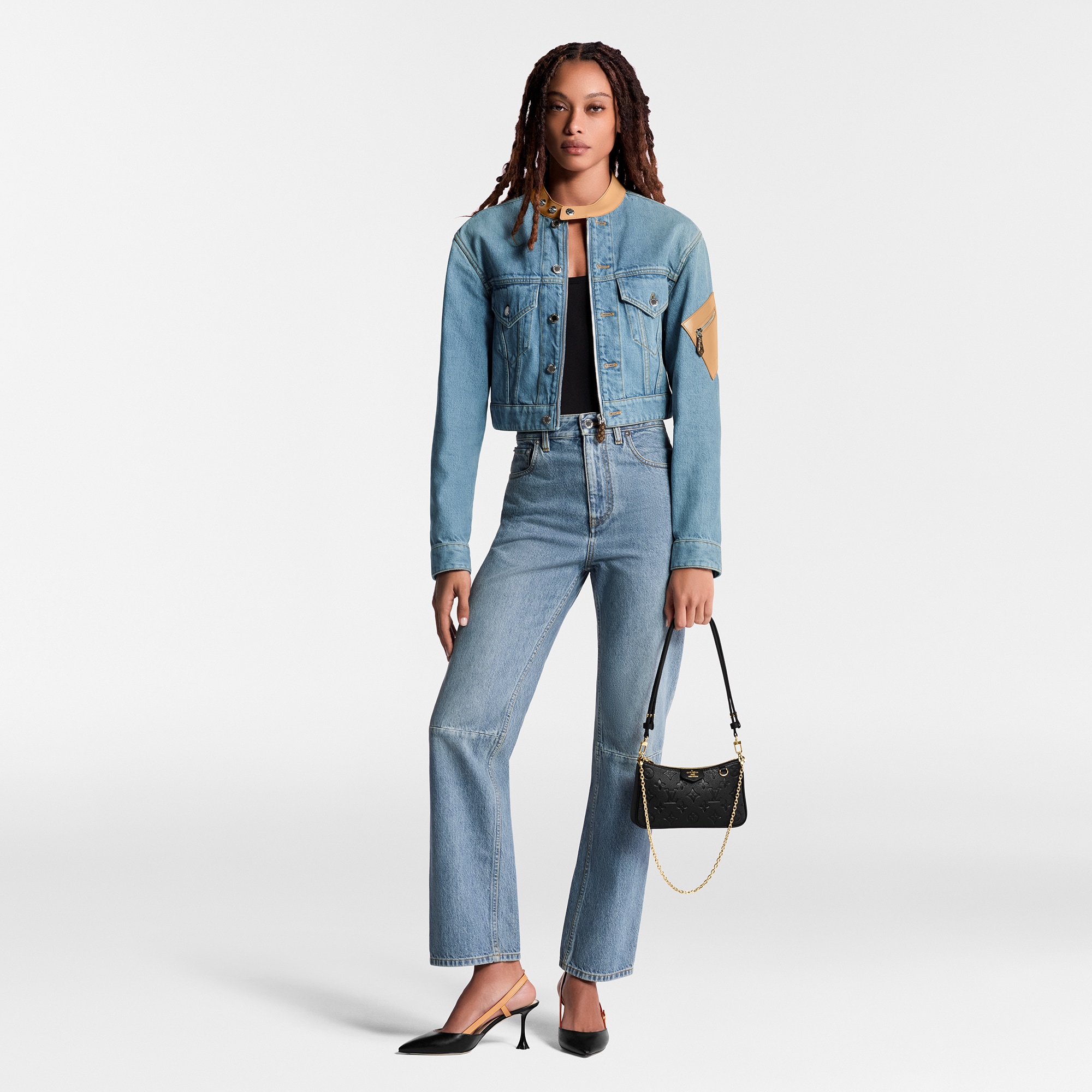 Couro Monogram Empreinte Carteiras Todas as Carteiras Bolsa Easy com Alça | Louis Vuitton ® (Zoom no Produto)