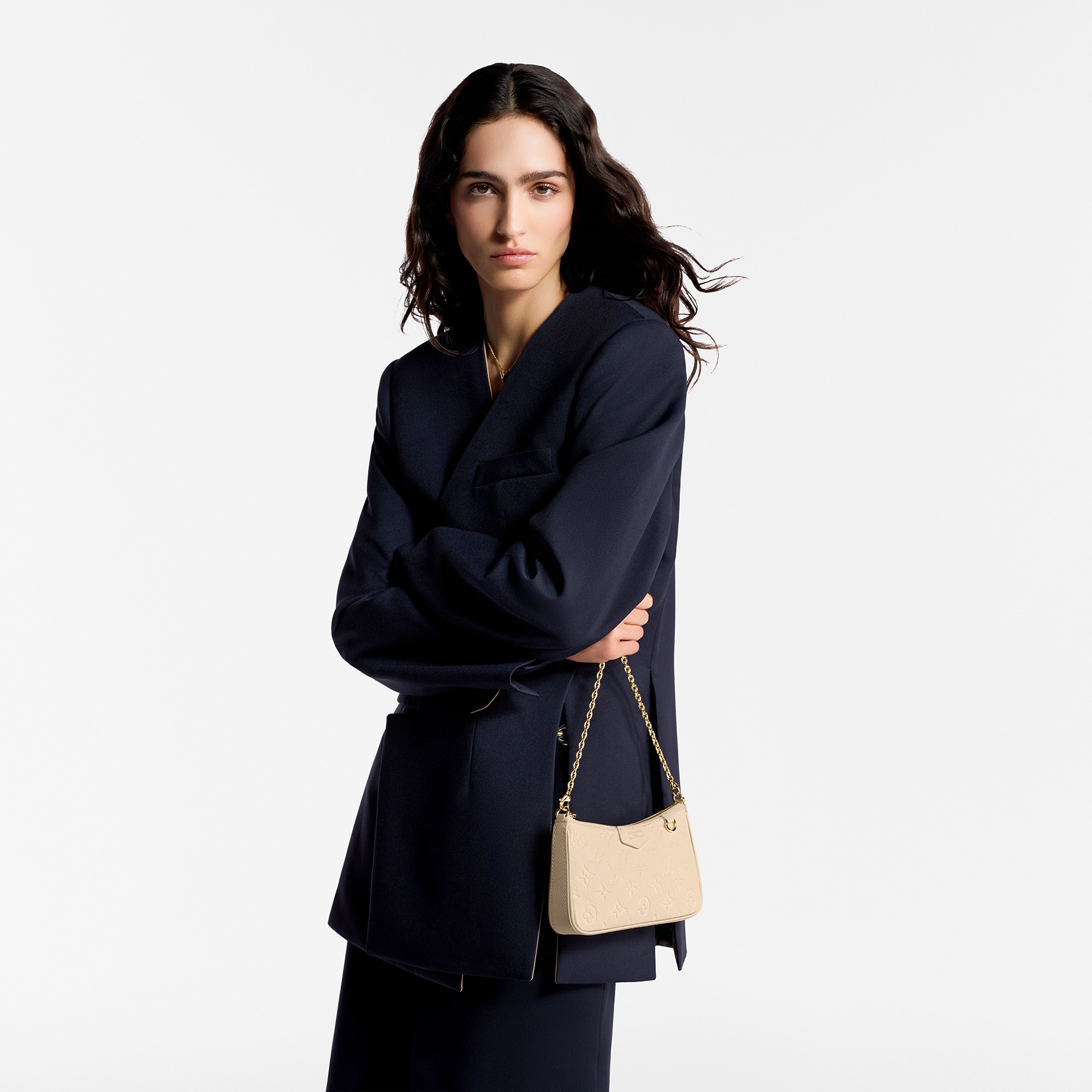 Couro Monogram Empreinte Carteiras Todas as Carteiras Bolsa Easy com Alça | Louis Vuitton ® (Zoom no Produto)