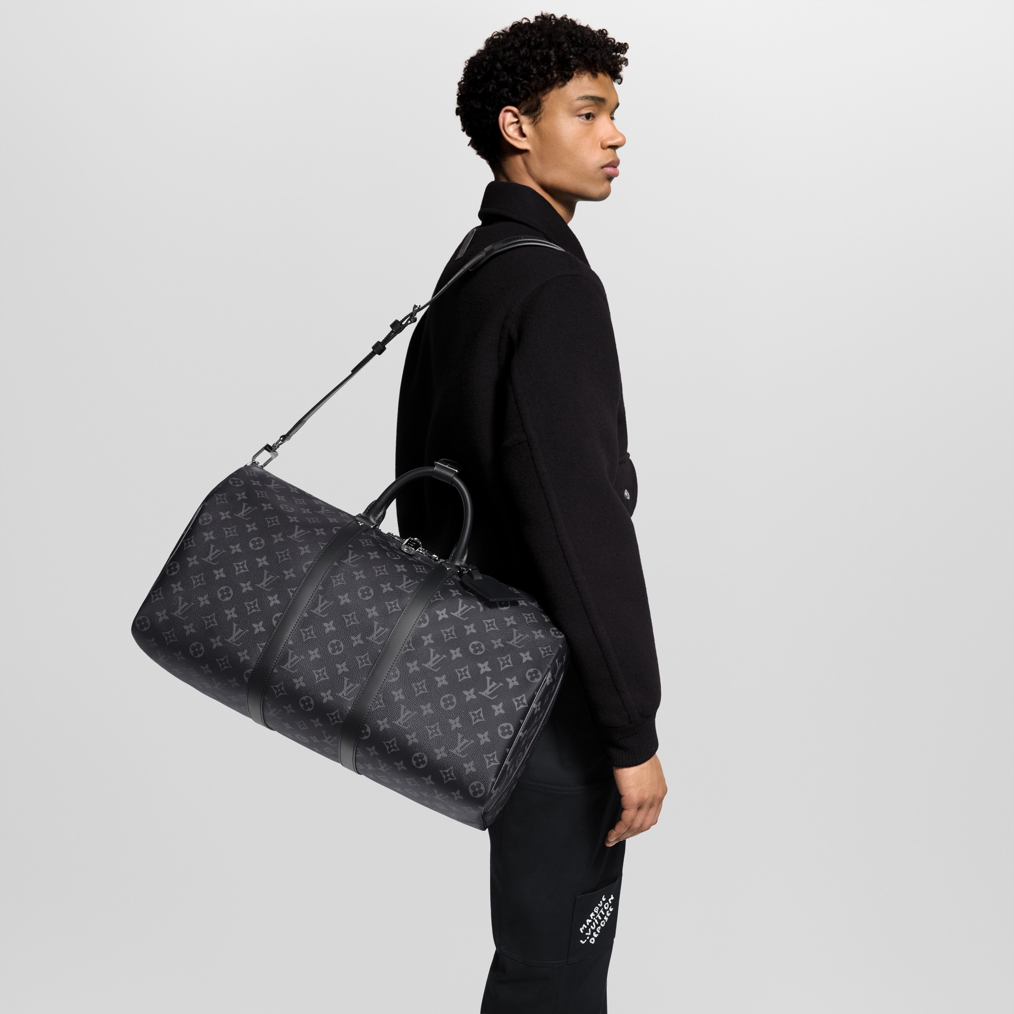 Monogram Eclipse Personalização Viagem Bolsa Keepall 50 Mon Monogram | Louis Vuitton ® (Zoom no Produto)