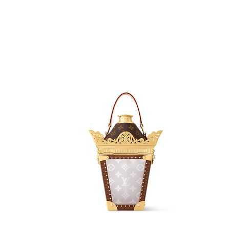 Monogram Baús e Caixas Caixas Rígidas Bolsa Lantern Trunk Gold | Louis Vuitton ® (Zoom no Produto)