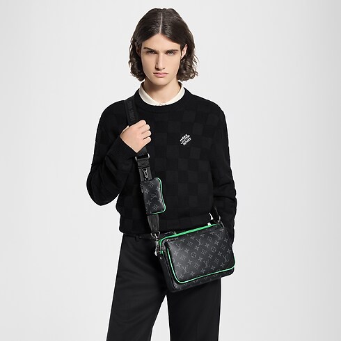 Monogram Eclipse Bolsas Masculinas Lançamentos Bolsa Messenger Trio | Louis Vuitton ® (Zoom no Produto)