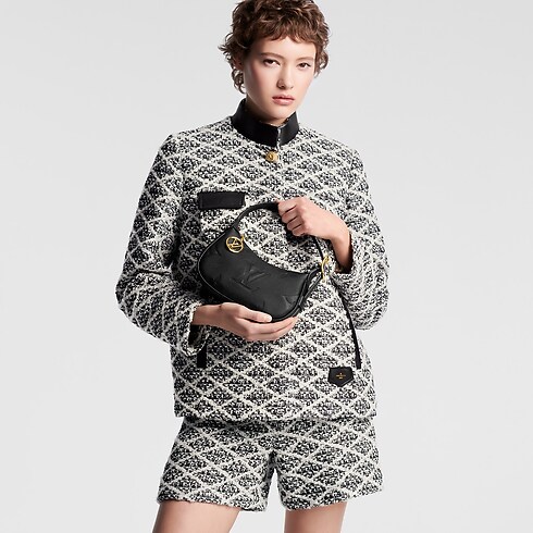 Couro Monogram Empreinte Carteiras Carteiras com Corrente & Micro Bolsas Bolsa Mini Moon | Louis Vuitton ® (Zoom no Produto)