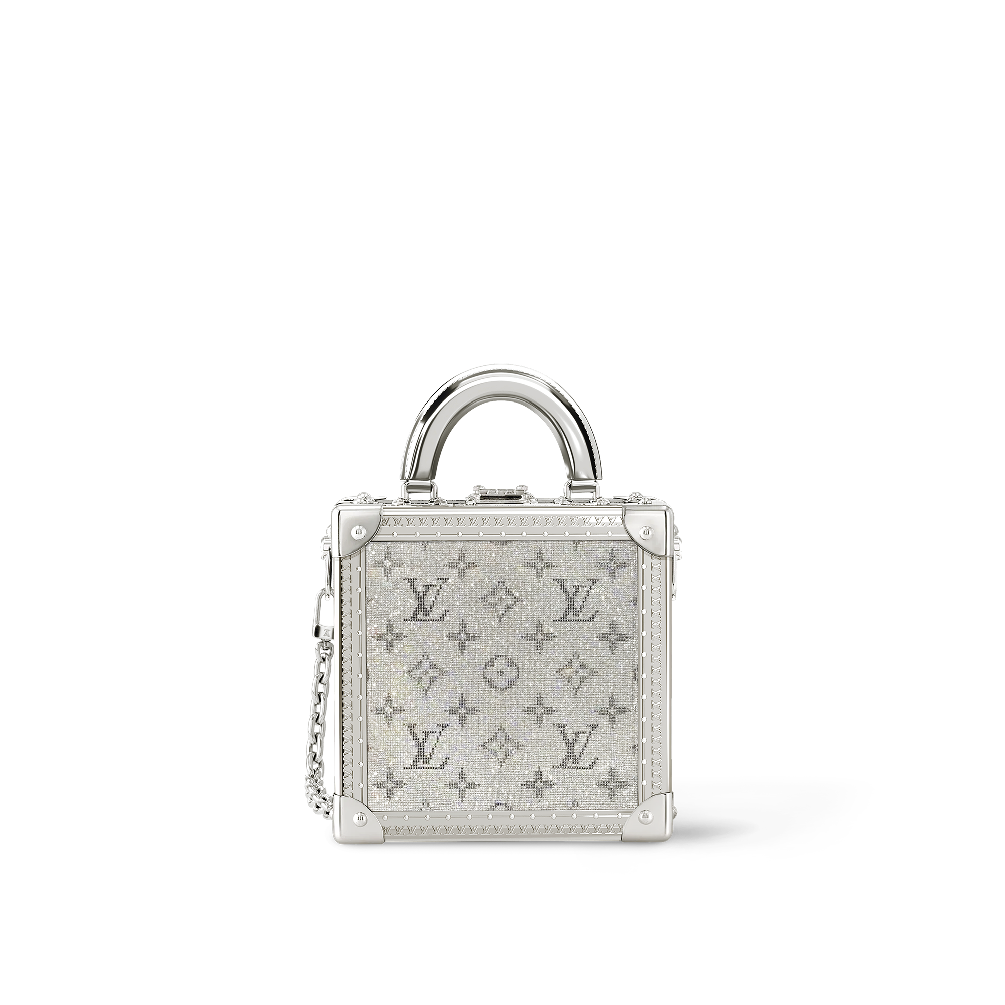 Couros High End Baús e Caixas Baús Vestíveis Bolsa Mini Square Trunk LV Sparkle | Louis Vuitton ® (Zoom no Produto)