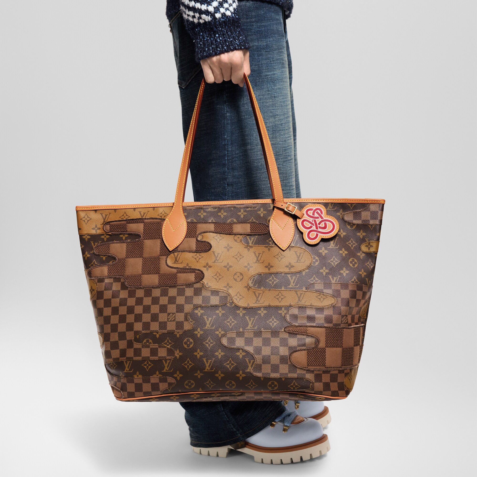 Outros Canvas Bolsas Masculinas Ícones LV Bolsa Nevereverfull | Louis Vuitton ® (Zoom no Produto)