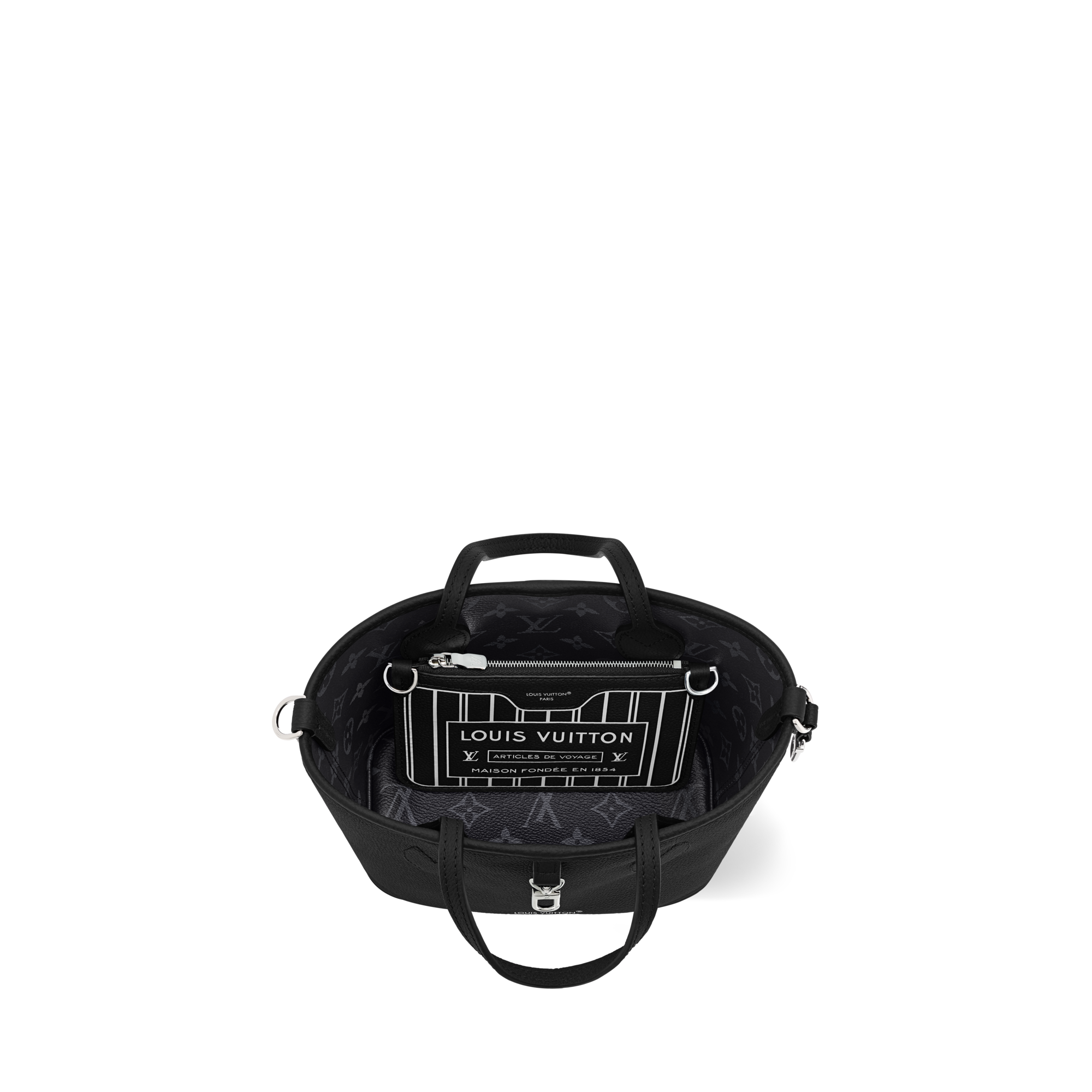 Monogram Eclipse Bolsas Femininas Ícones LV Bolsa Neverfull Bandoulière Inside Out BB | Louis Vuitton ® (Zoom no Produto)