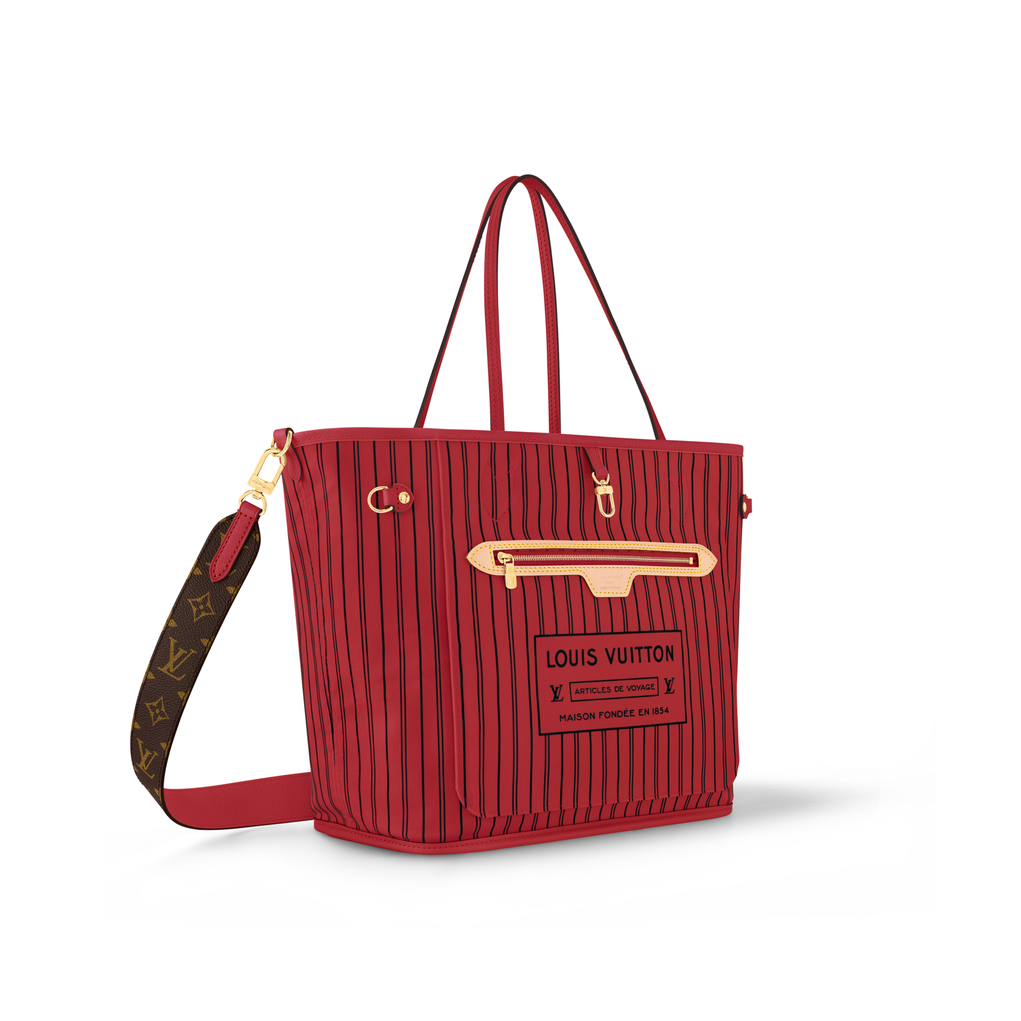 Monogram Bolsas Femininas Ícones LV Bolsa Neverfull Bandoulière Upside Down MM | Louis Vuitton ® (Zoom no Produto)