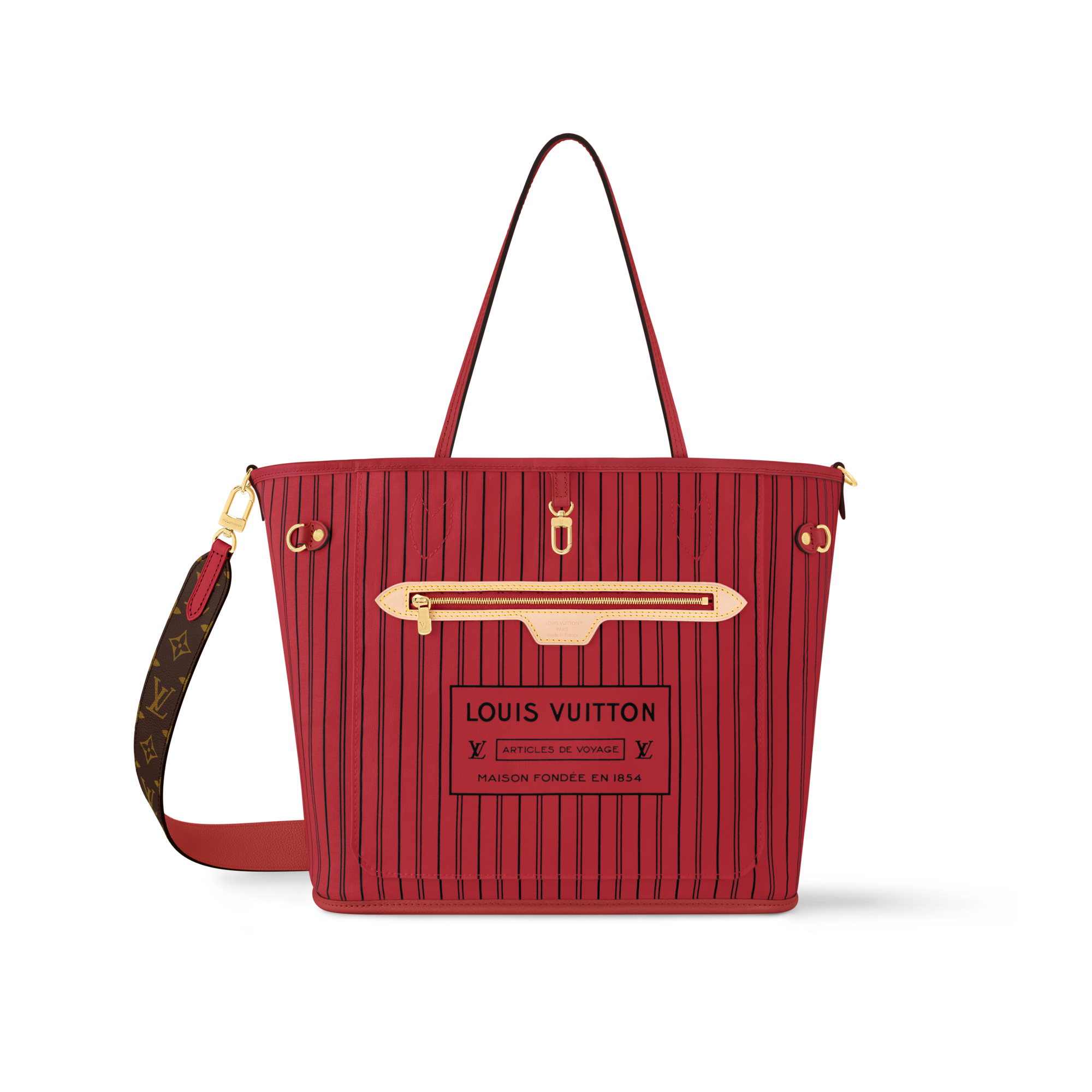 Monogram Bolsas Femininas Ícones LV Bolsa Neverfull Bandoulière Upside Down MM | Louis Vuitton ® (Zoom no Produto)
