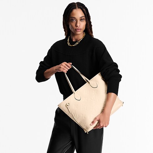 Couro Monogram Empreinte Bolsas Todas as Bolsas Bolsa Neverfull MM | Louis Vuitton ® (Zoom no Produto)