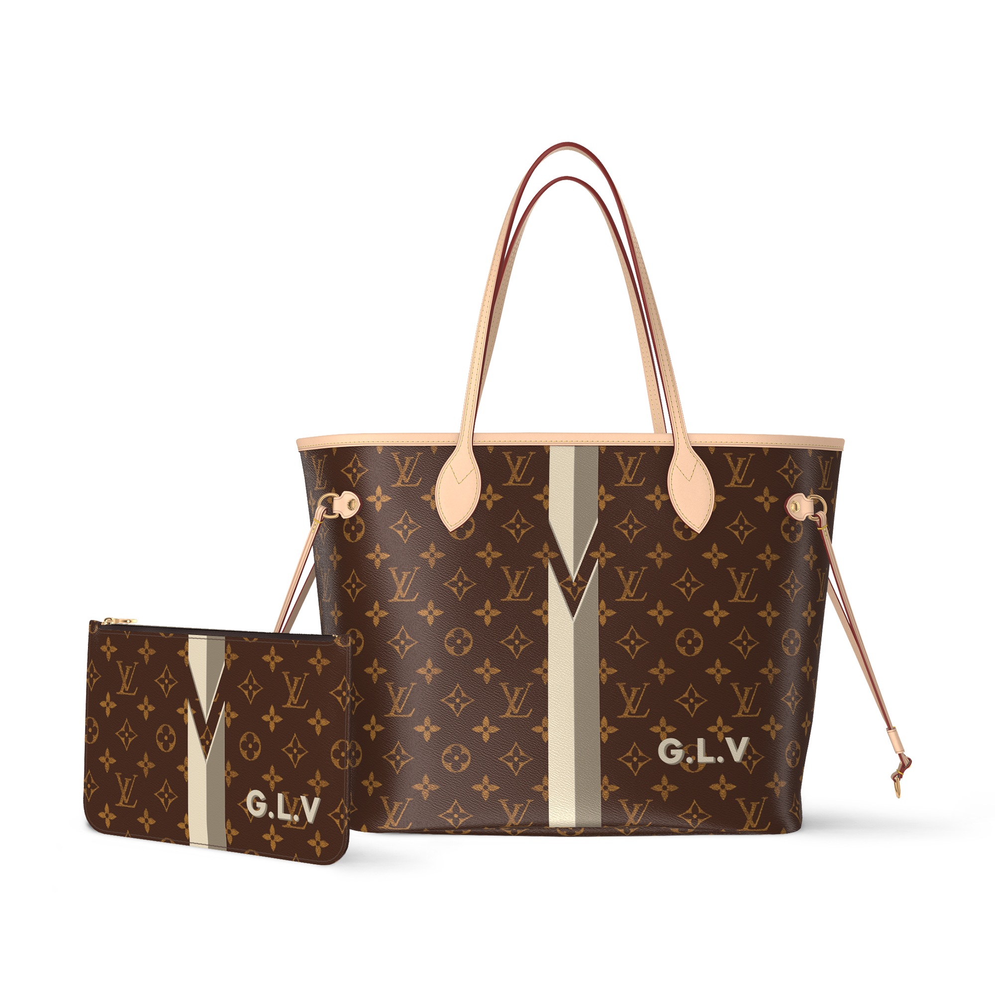 Monogram Personalização Bolsas e Carteiras Bolsa Neverfull MM Mon Monogram | Louis Vuitton ® (Zoom no Produto)