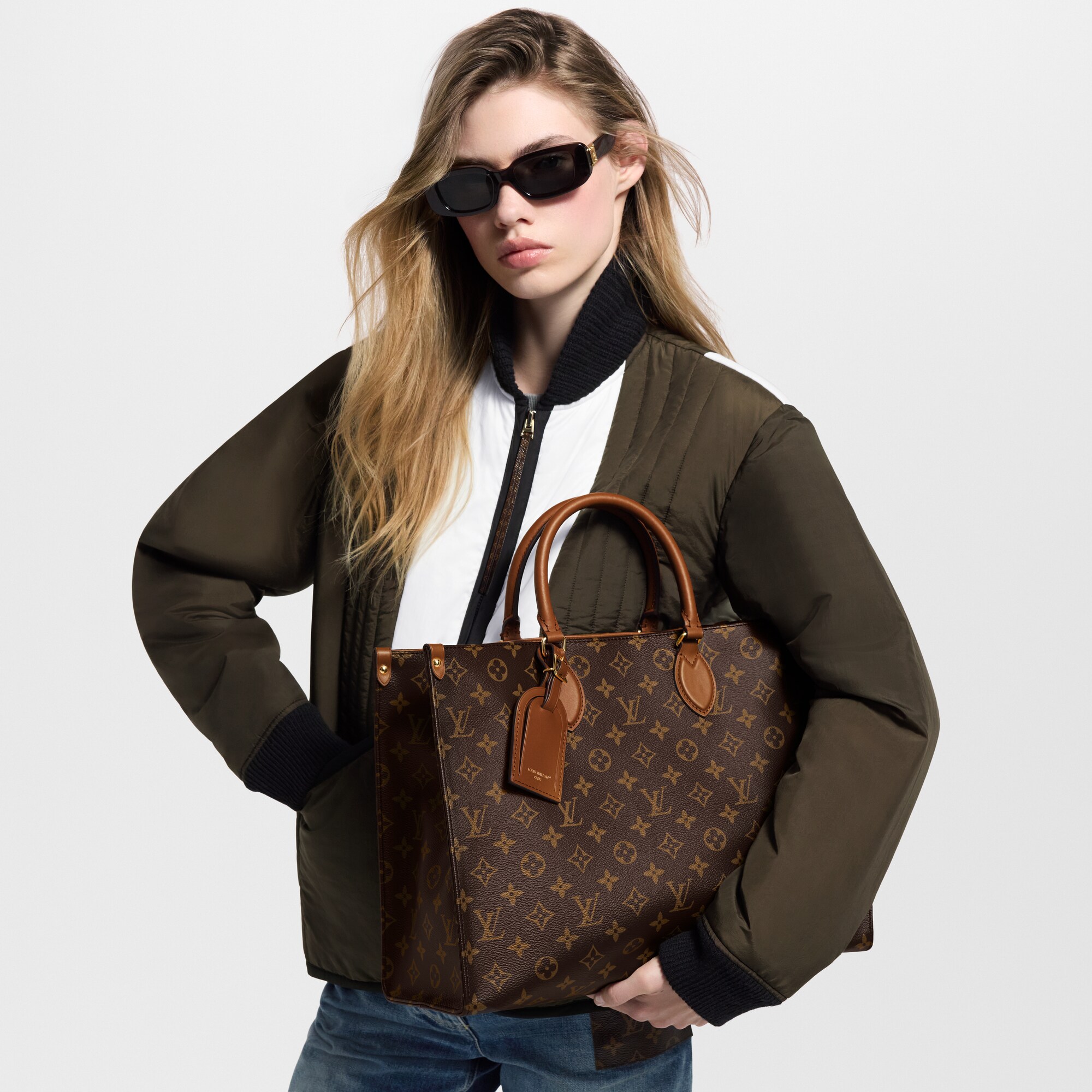 Monogram Bolsas Femininas Ícones LV Bolsa OnTheGo | Louis Vuitton ® (Zoom no Produto)