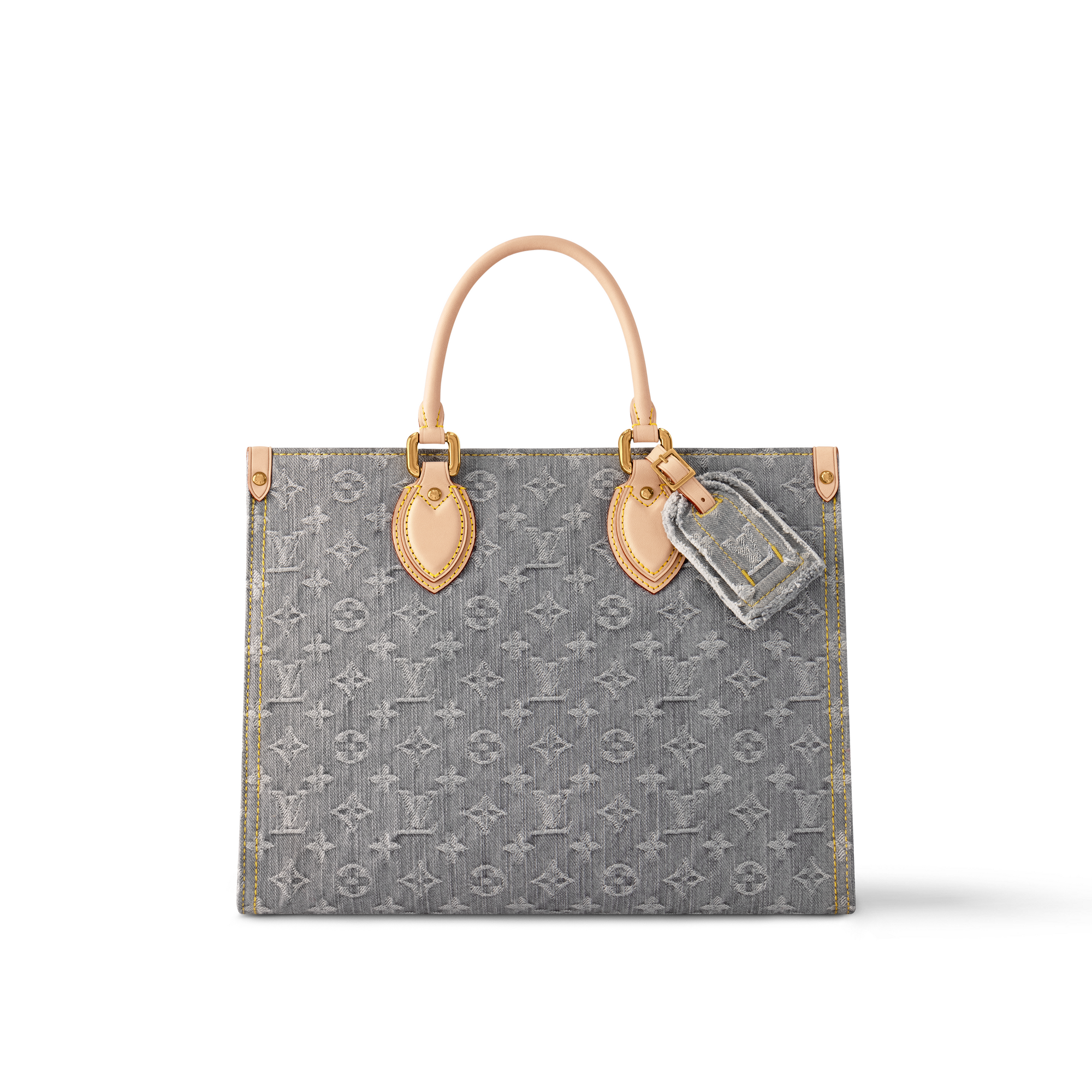 Monogram Denim Bolsas Femininas Ícones LV Bolsa OnTheGo MM | Louis Vuitton ® (Zoom no Produto)