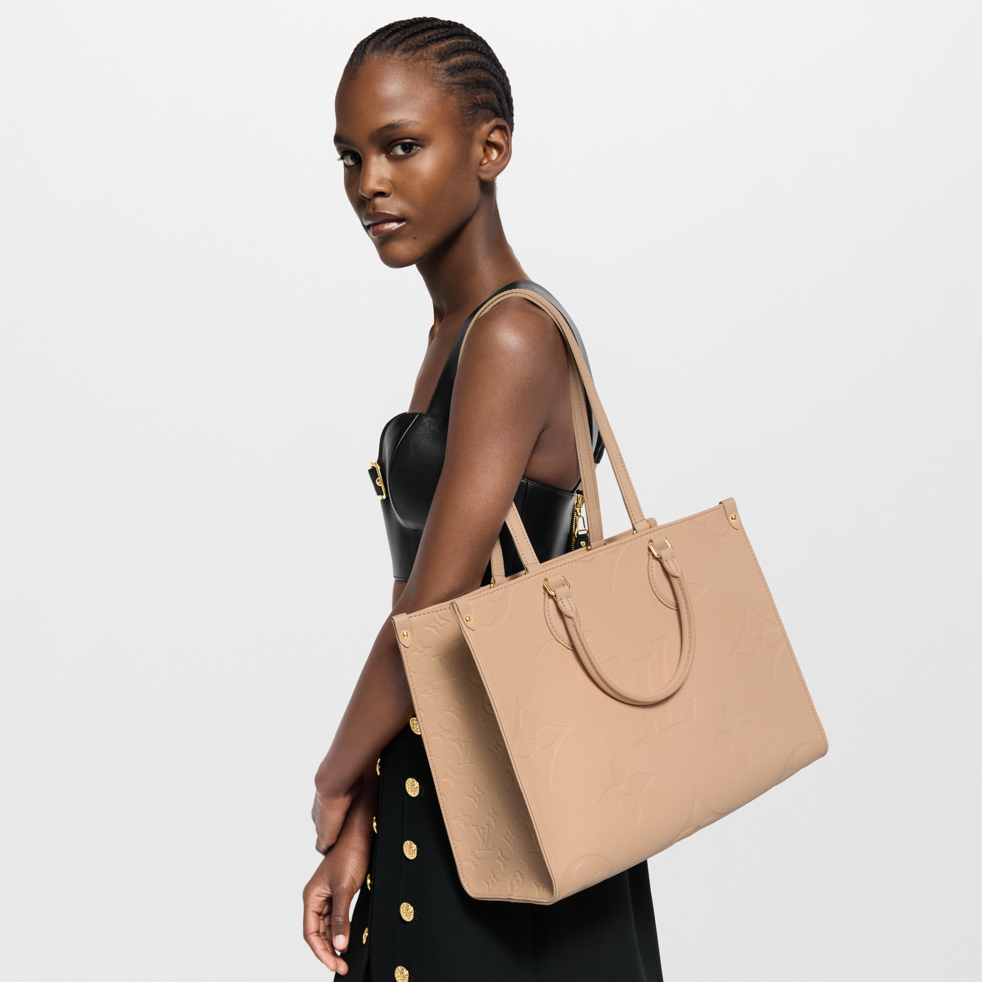 Couro Monogram Empreinte Bolsas Todas as Coleções Bolsa OnTheGo MM | Louis Vuitton ® (Zoom no Produto)