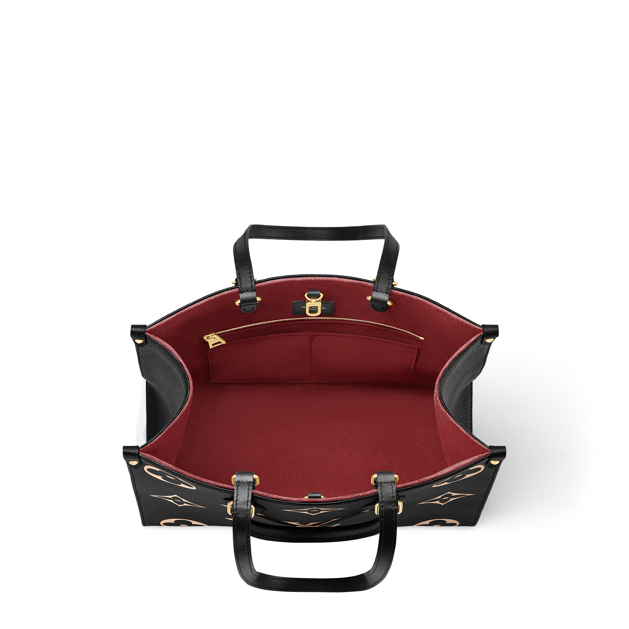 Couro Monogram Empreinte Bicolor Bolsas Todas as Coleções Bolsa OnTheGo MM | Louis Vuitton ® (Zoom no Produto)