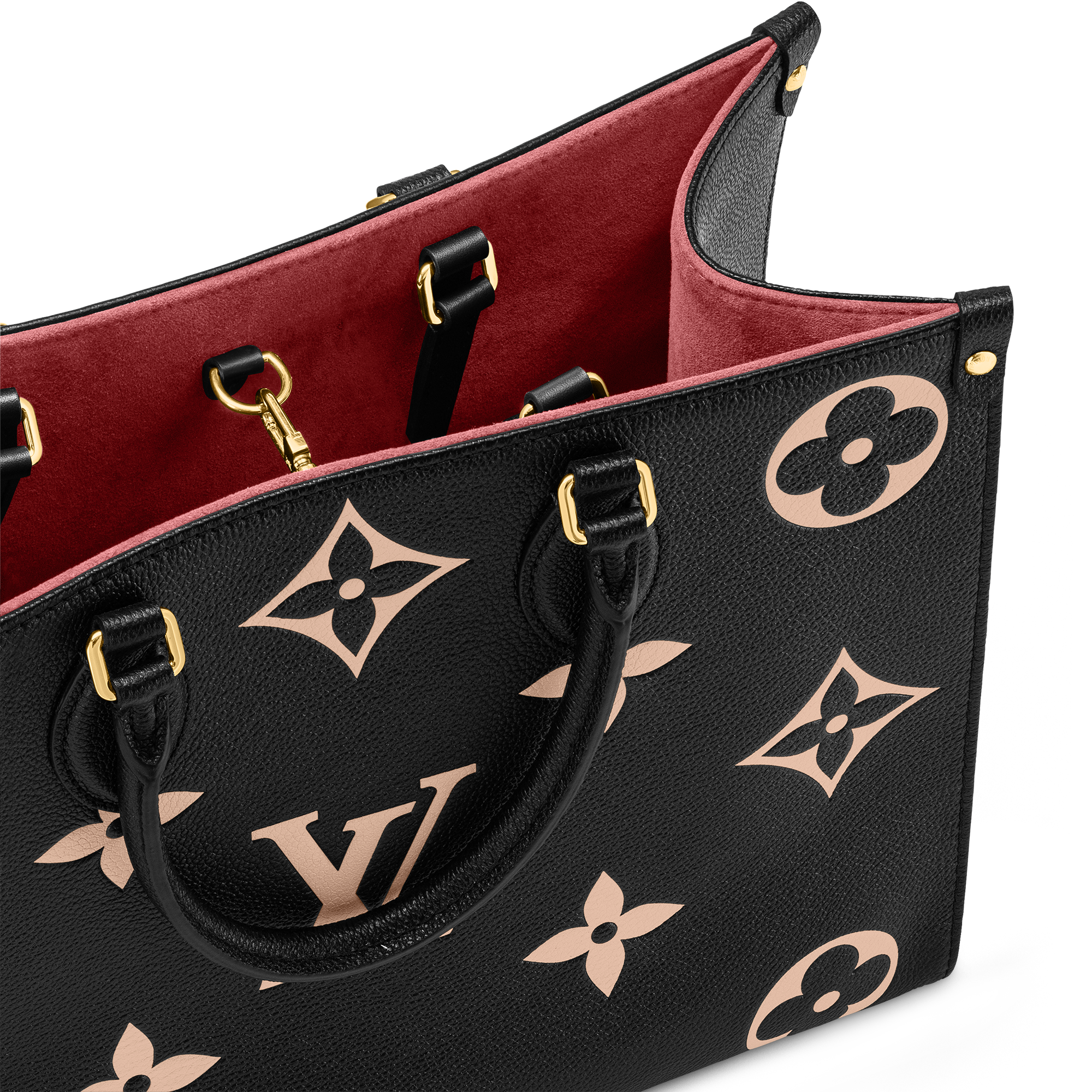 Couro Monogram Empreinte Bicolor Bolsas Todas as Coleções Bolsa OnTheGo MM | Louis Vuitton ® (Zoom no Produto)