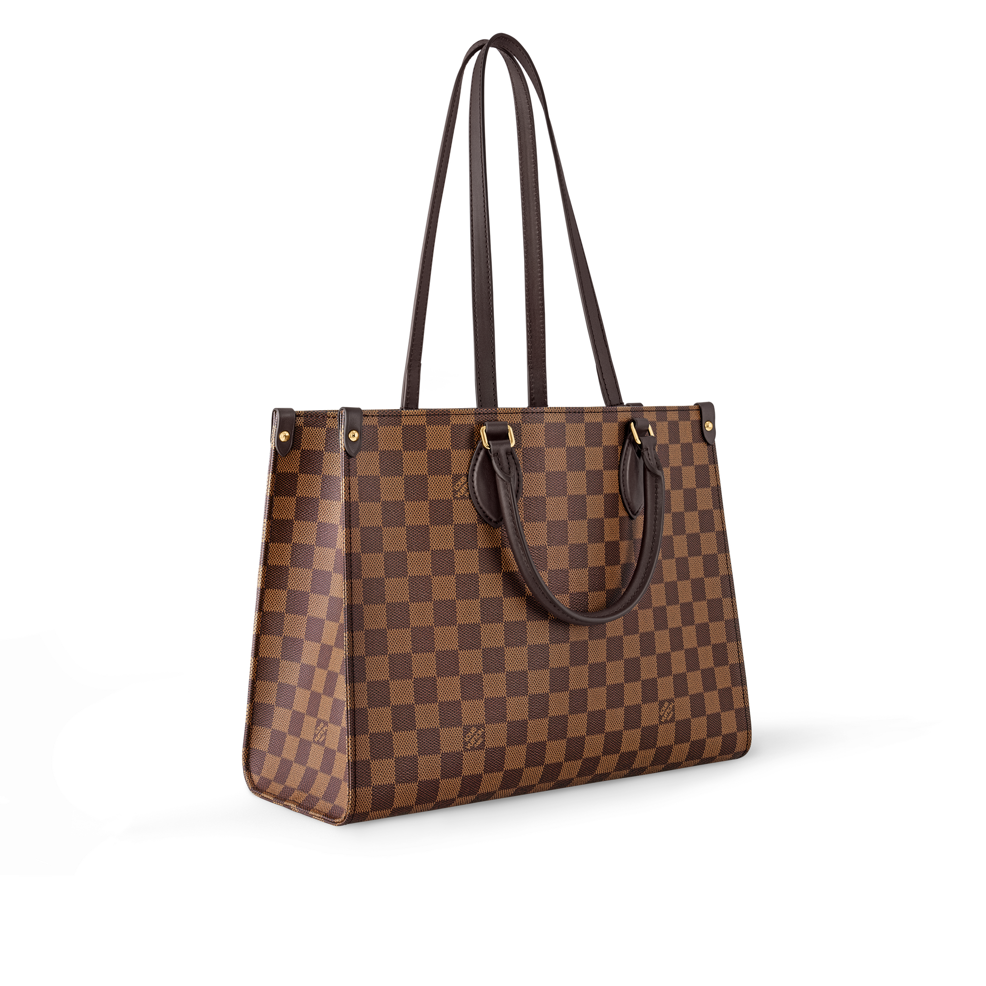 Damier Ébène Bolsas Femininas Ícones LV Bolsa OnTheGo MM | Louis Vuitton ® (Zoom no Produto)