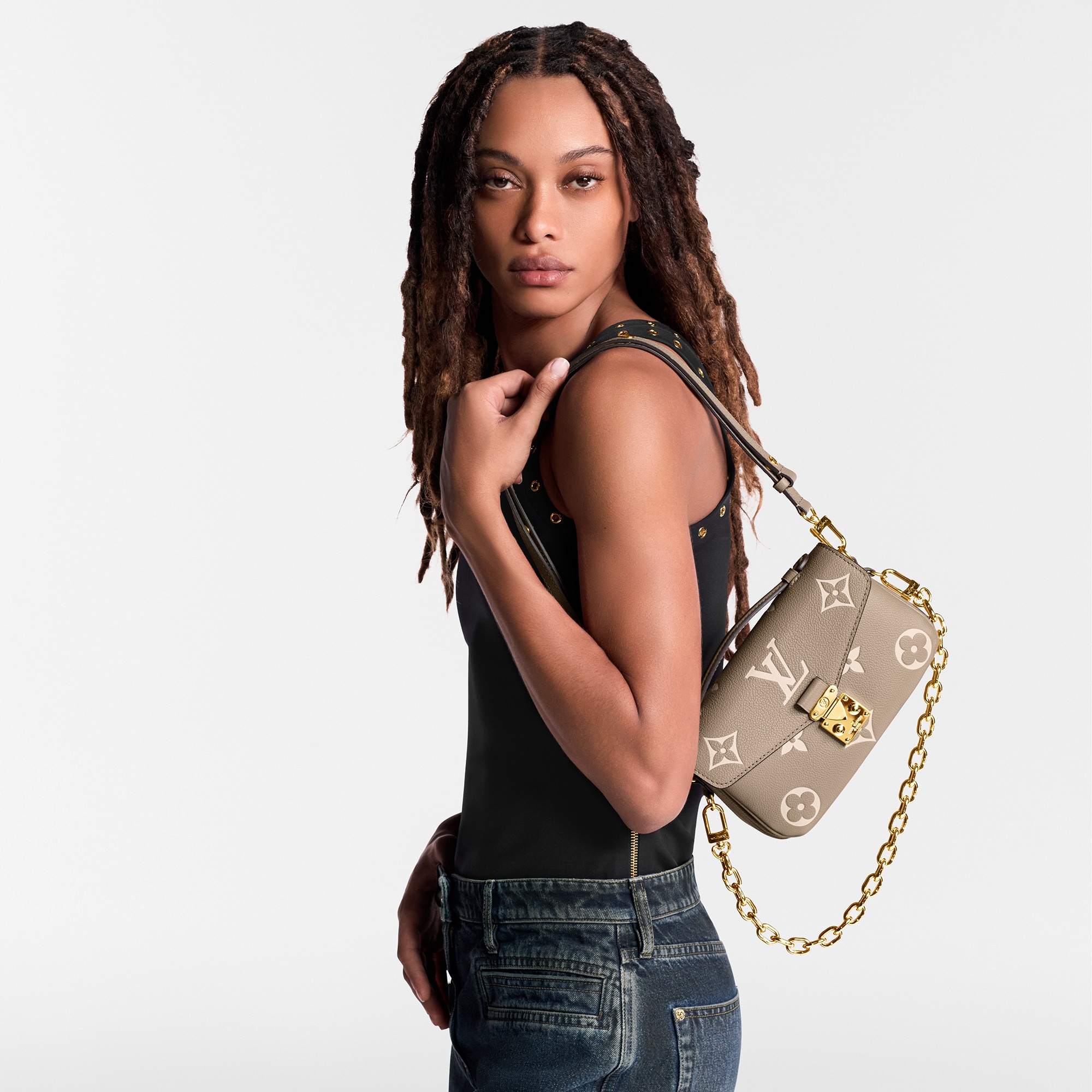 Couro Monogram Empreinte Bolsas Todas as Coleções Bolsa Pochette Métis East West | Louis Vuitton ® (Zoom no Produto)