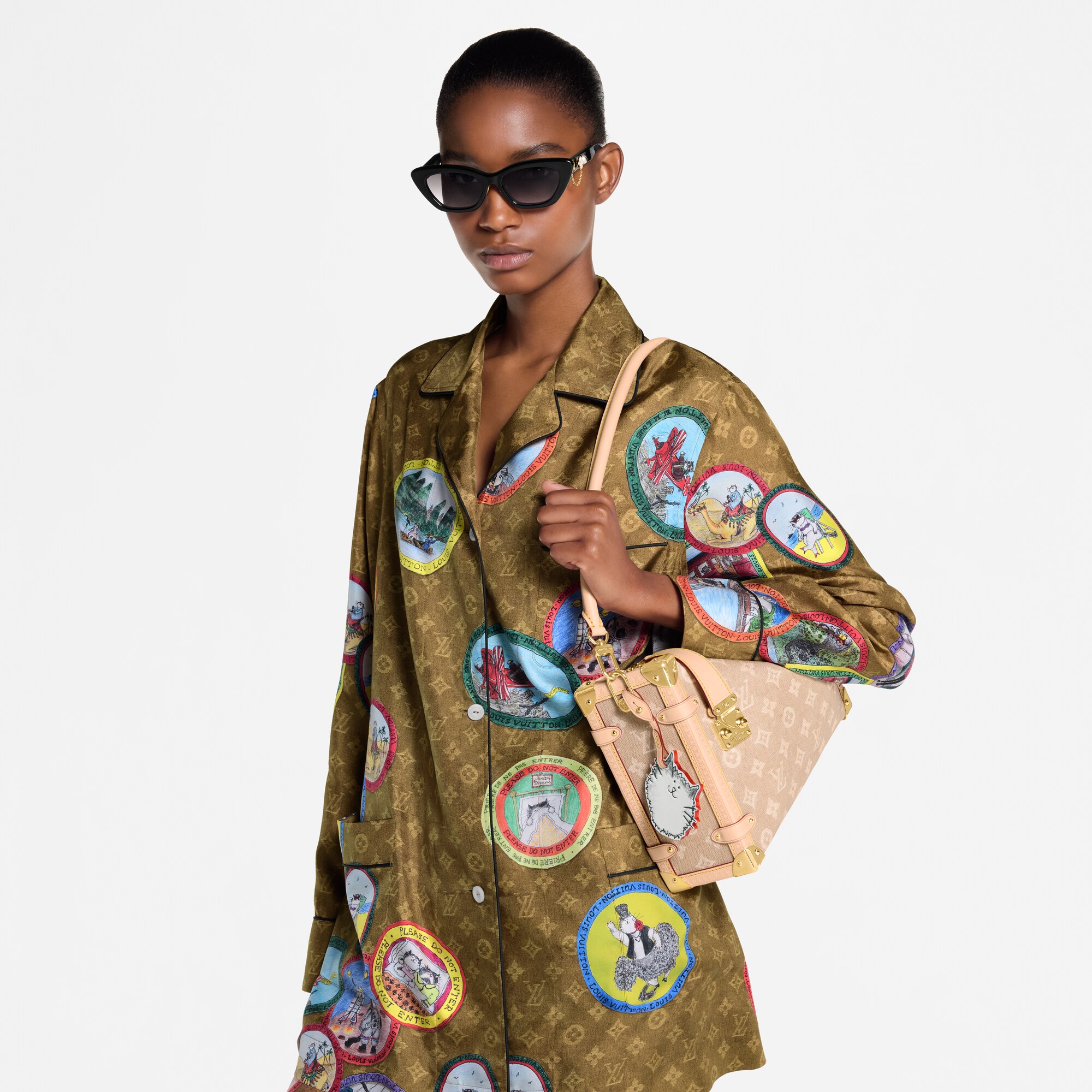 Outros Canvas Monogram Bolsas Femininas Ícones LV Bolsa Side Trunk GM | Louis Vuitton ® (Zoom no Produto)